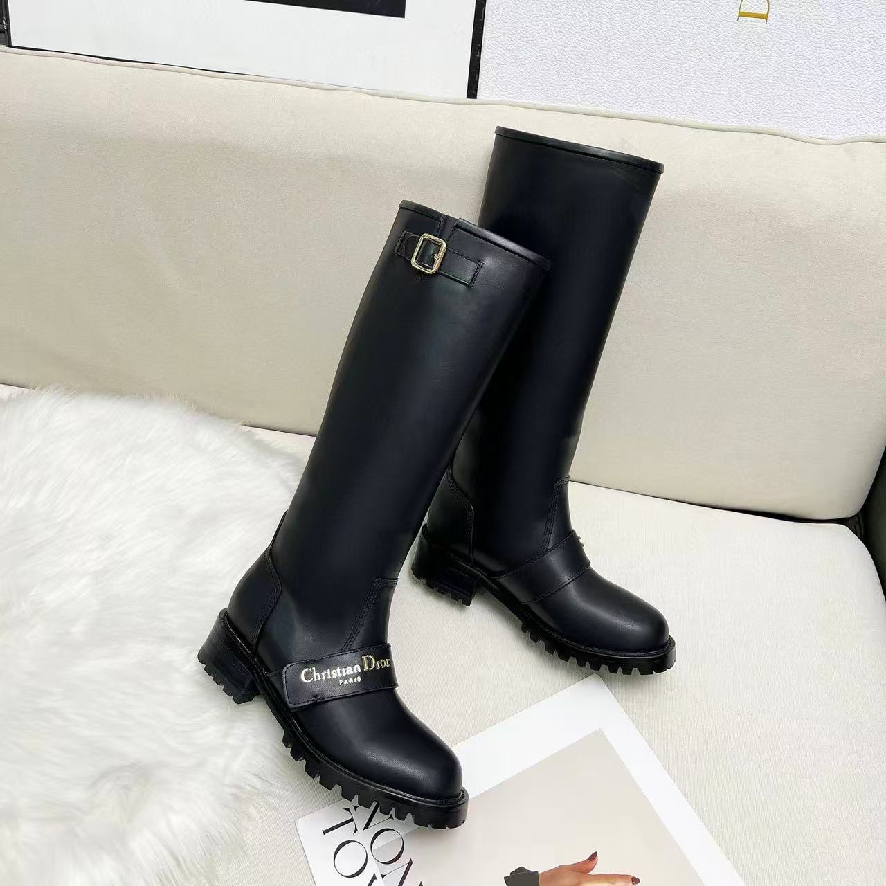 DI0R 高品質シンプルCDハイブーツ【50％割引+送料無料】