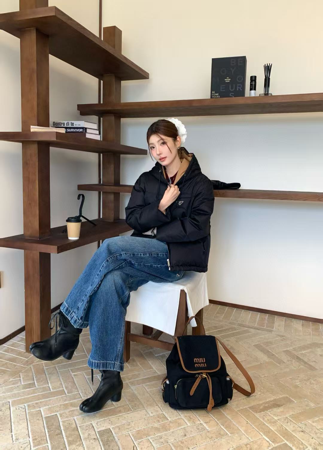 PR4DA フード付きダウンジャケット【50％割引+送料無料】