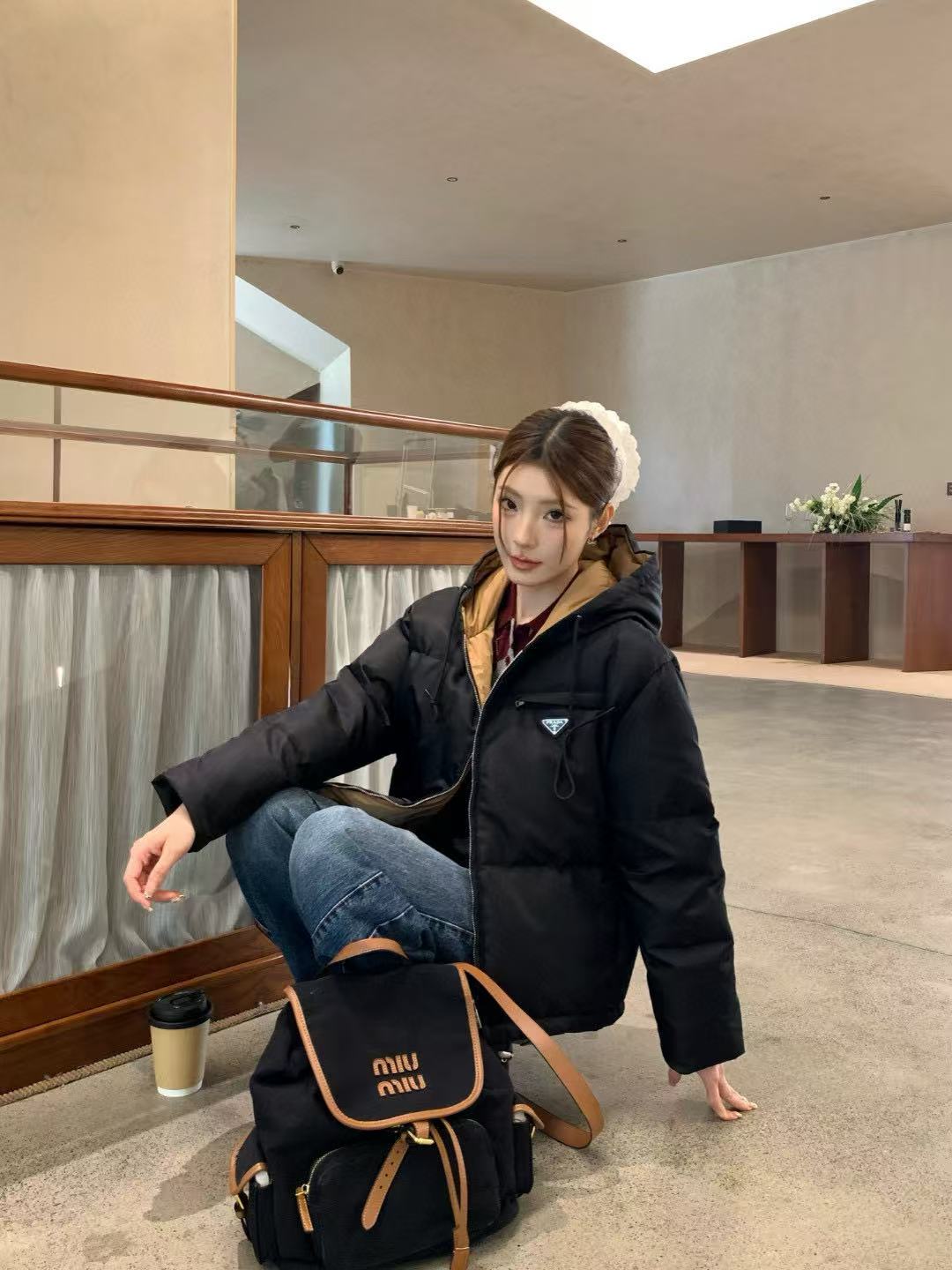 PR4DA フード付きダウンジャケット【50％割引+送料無料】