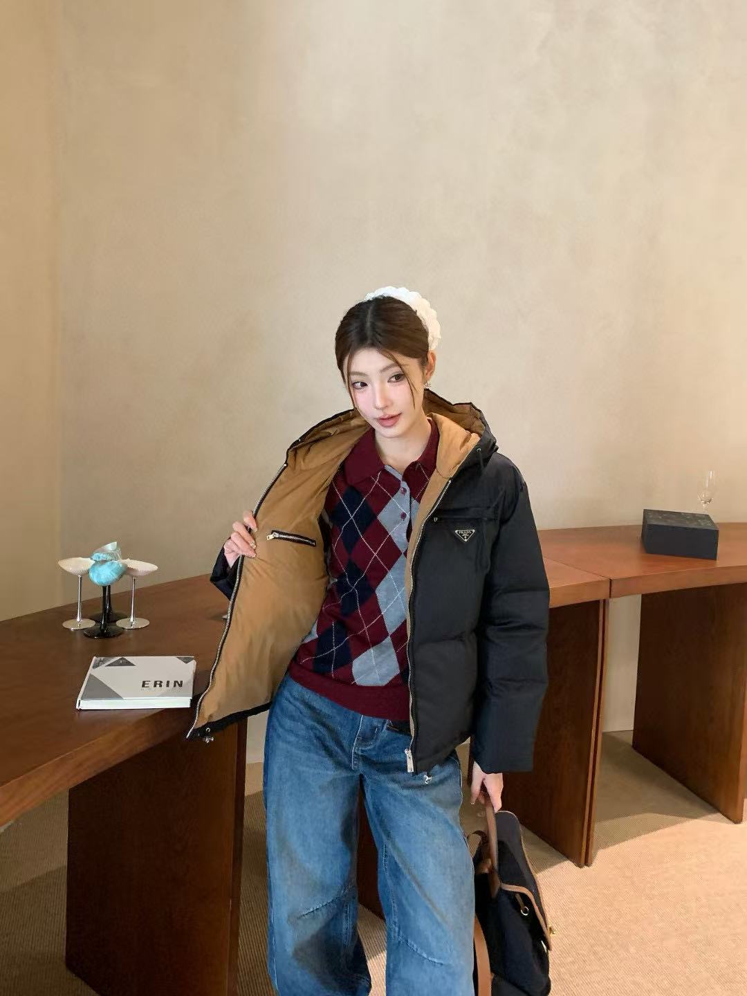 PR4DA フード付きダウンジャケット【50％割引+送料無料】