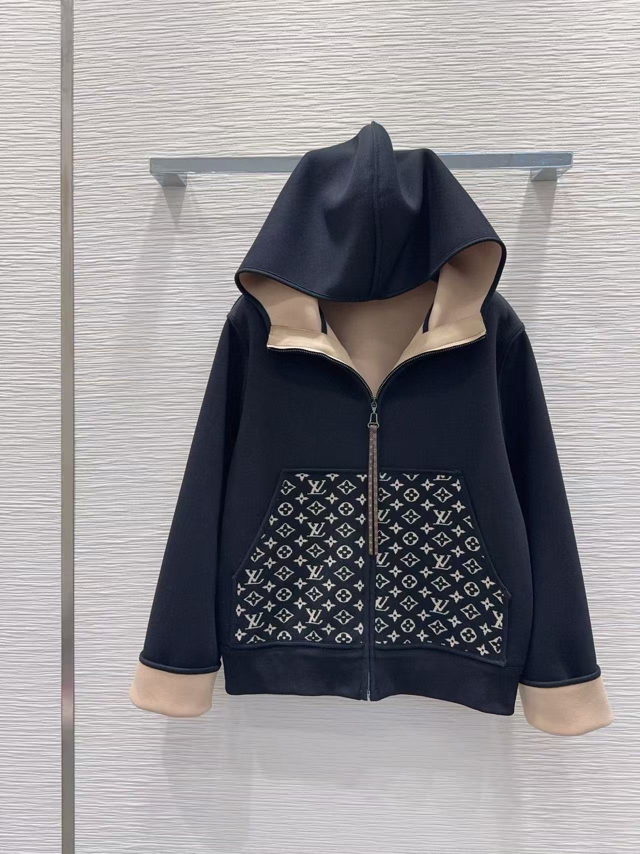 LVフード付きジャケット+パンツのツーピースセット【50％割引+送料無料】