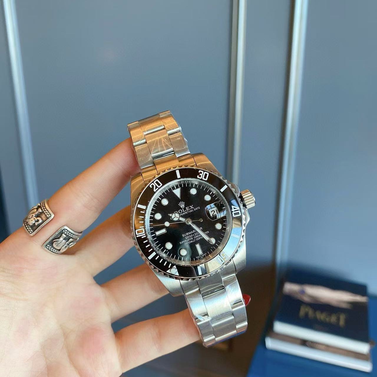 R0LEX 機械式 メンズ・レディース スチール腕時計【50％割引+送料無料】