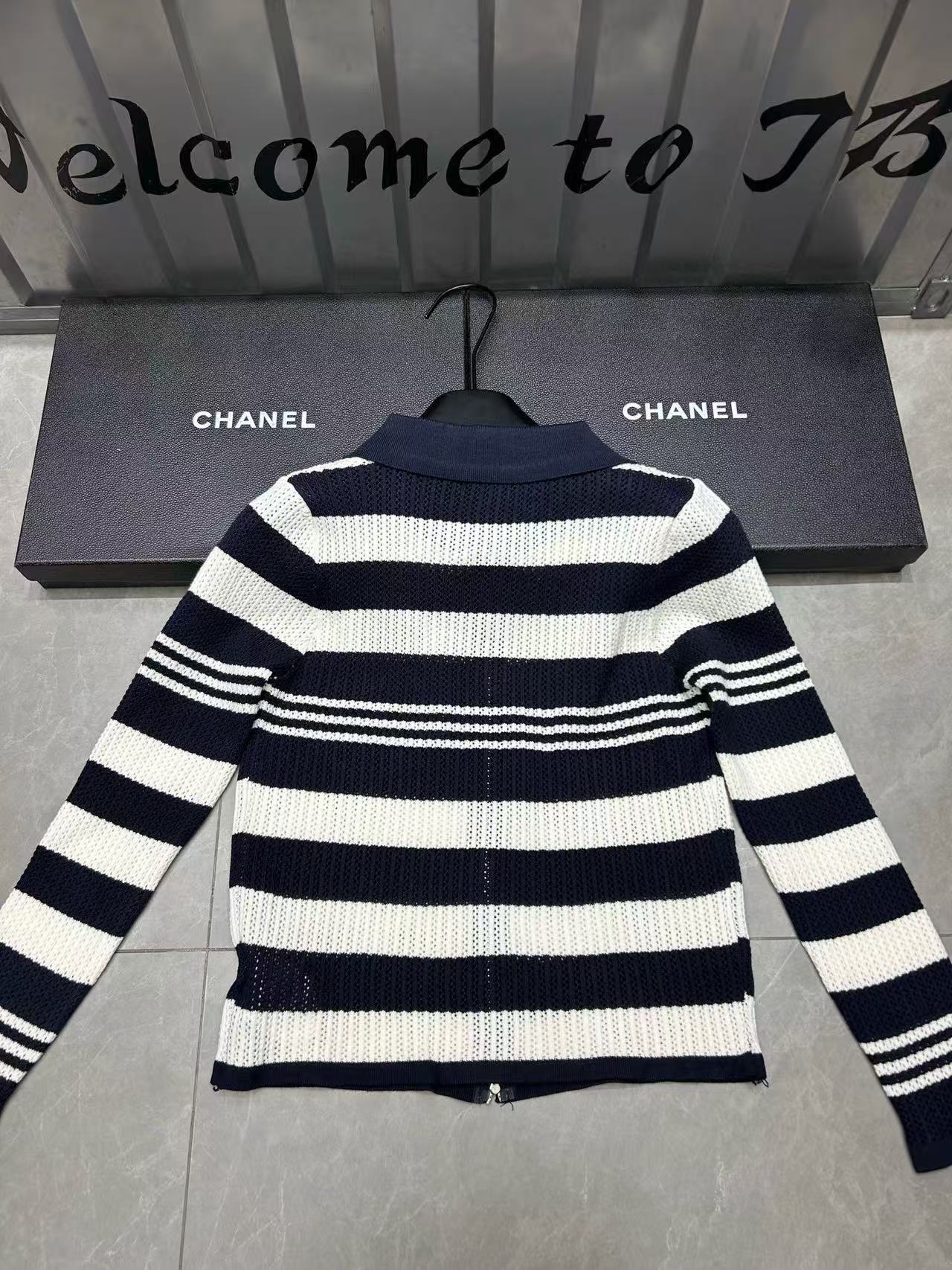 M1UM1U ラペルストライプウールカーディガン【50％割引+送料無料】