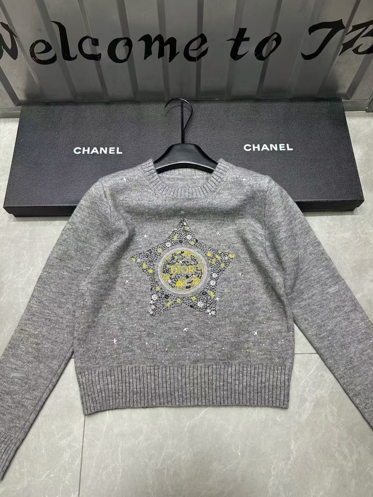 DI0R 五芒星刺繍セーター【50％割引+送料無料】