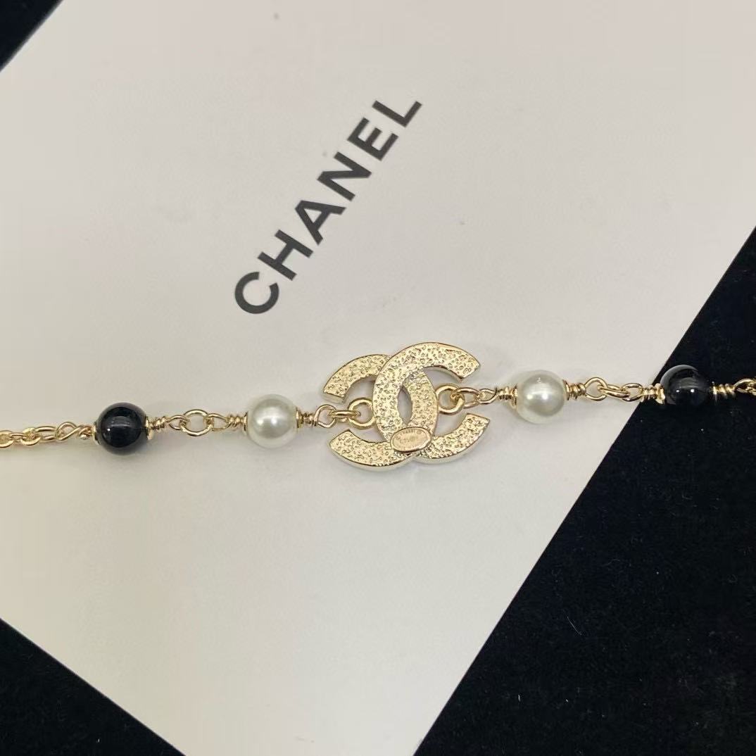 CHANE1 ダブルCパールブレスレット【50％割引+送料無料】