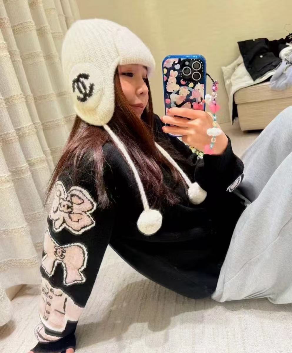 CHANE1 ダブルCイヤーマフウールハット【50％割引+送料無料】