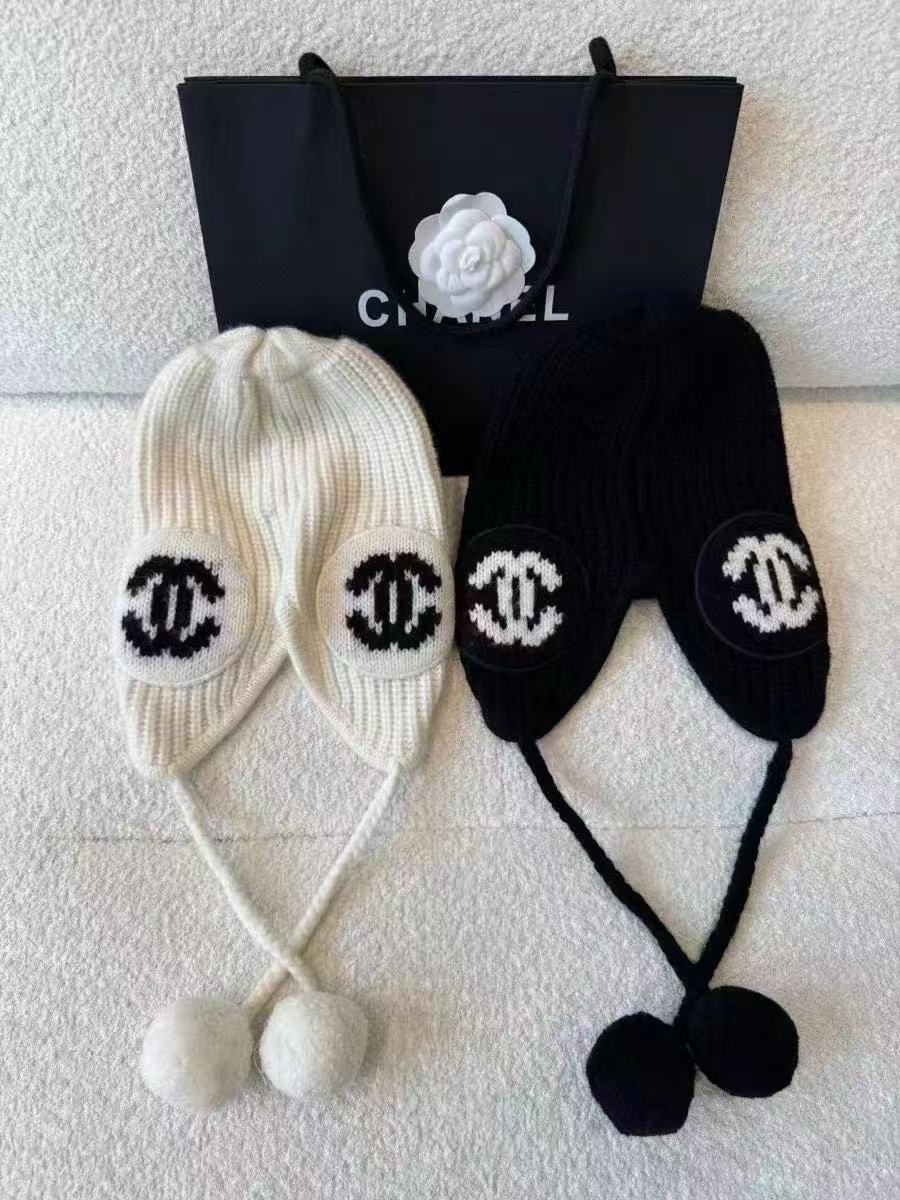 CHANE1 ダブルCイヤーマフウールハット【50％割引+送料無料】