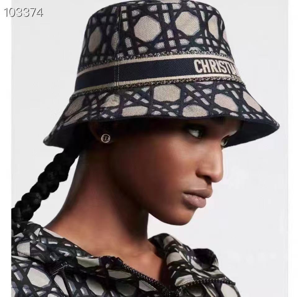 DI0R ジャカード刺繍バケットハット【50％割引+送料無料】