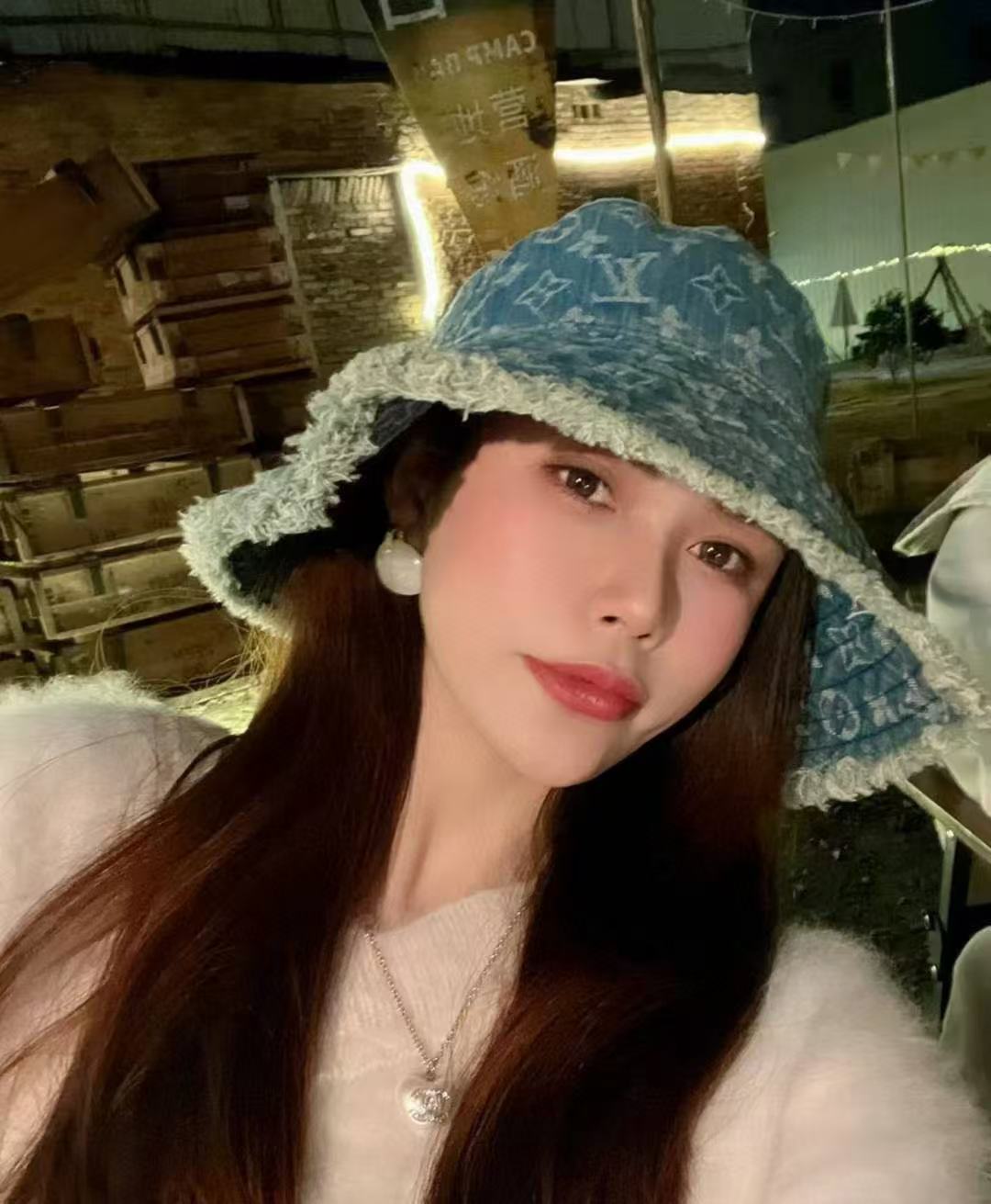 LVプリントデニムバケットハット【50％割引+送料無料】