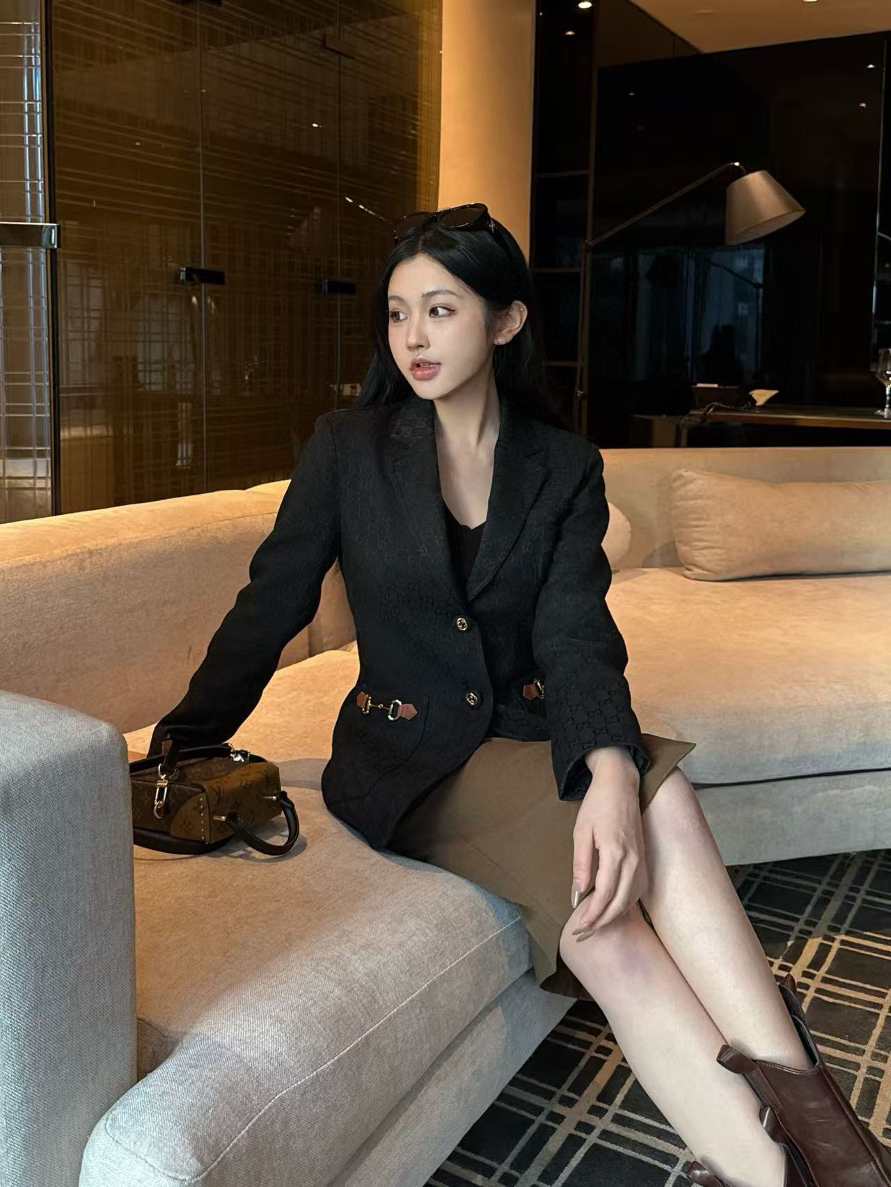 GUCC1ジャカードスーツジャケット【50％割引+送料無料】