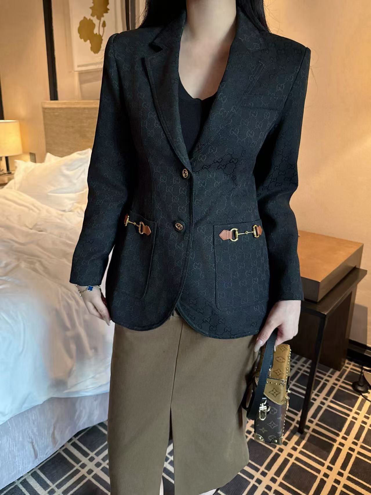 GUCC1ジャカードスーツジャケット【50％割引+送料無料】