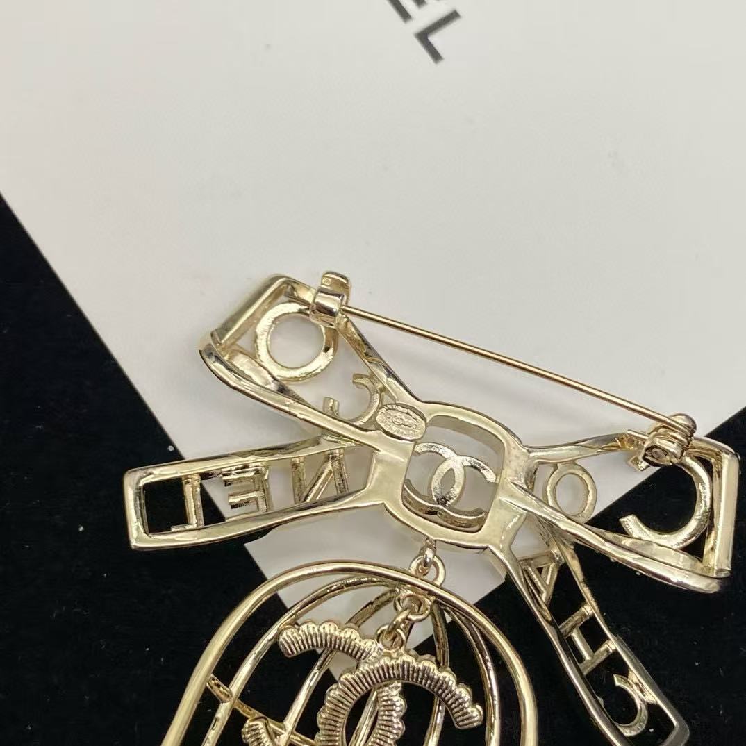 CHANE1 ボウバードケージブローチ【50％割引+送料無料】