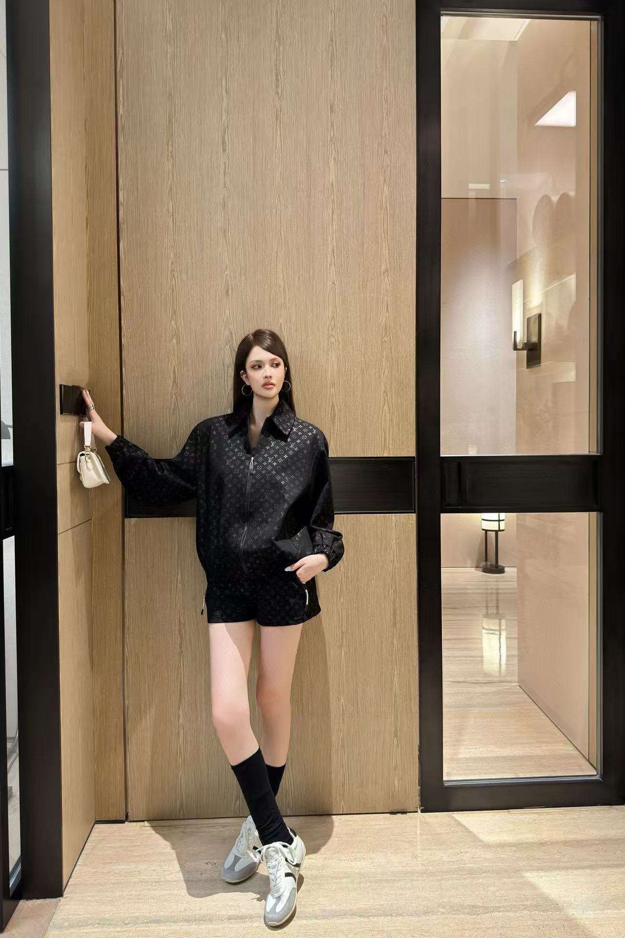 LVジャカードジャケット＋ショーツのツーピースセット【50％割引+送料無料】