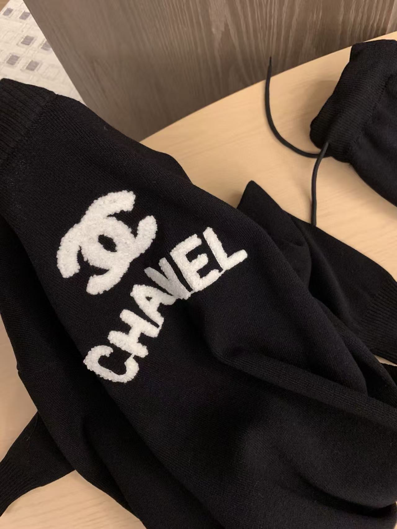 CHANE1 ダブルCレターウールカジュアルセーター+パンツ ツーピースセット【50％割引+送料無料】