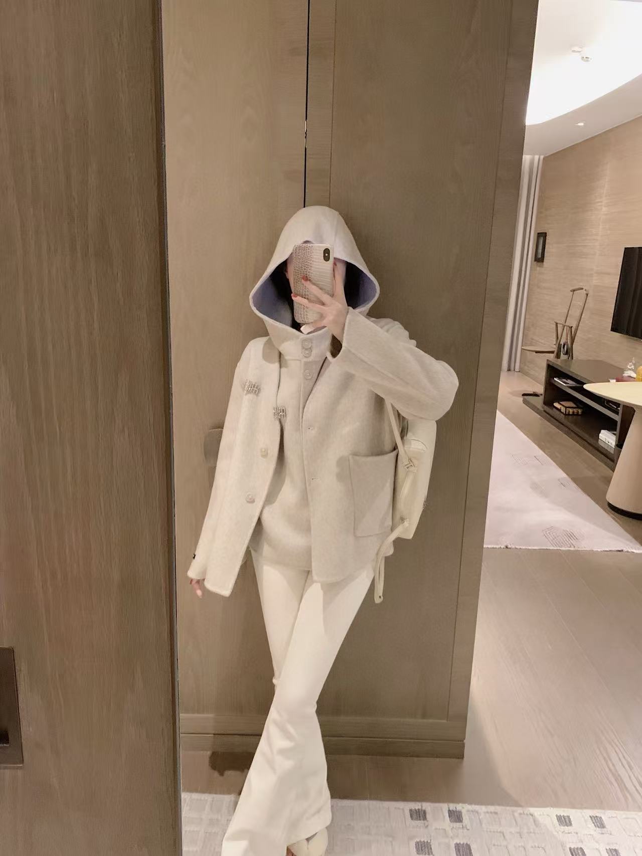 M1UM1U カシミヤベスト+ジャケット ツーピースセット【50％割引+送料無料】