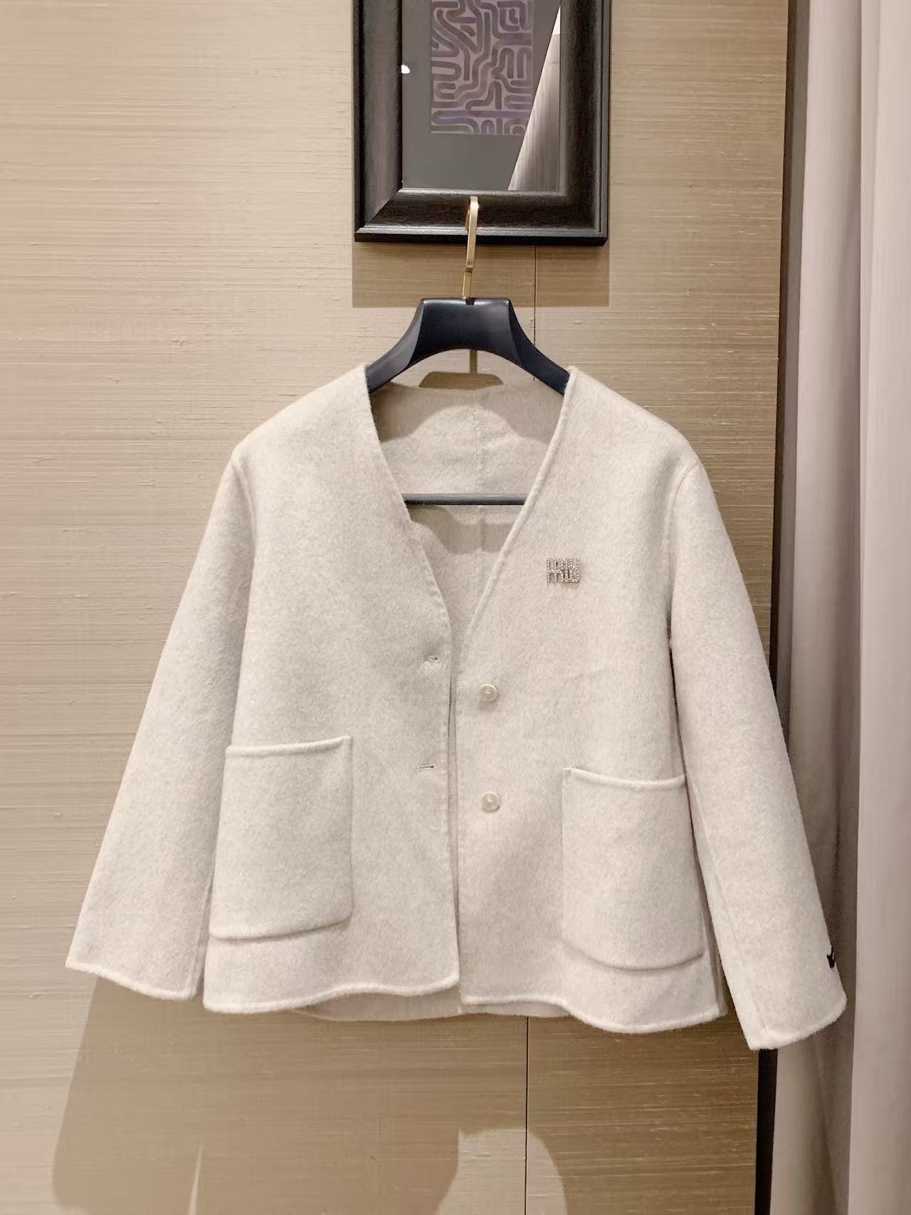 M1UM1U カシミヤベスト+ジャケット ツーピースセット【50％割引+送料無料】