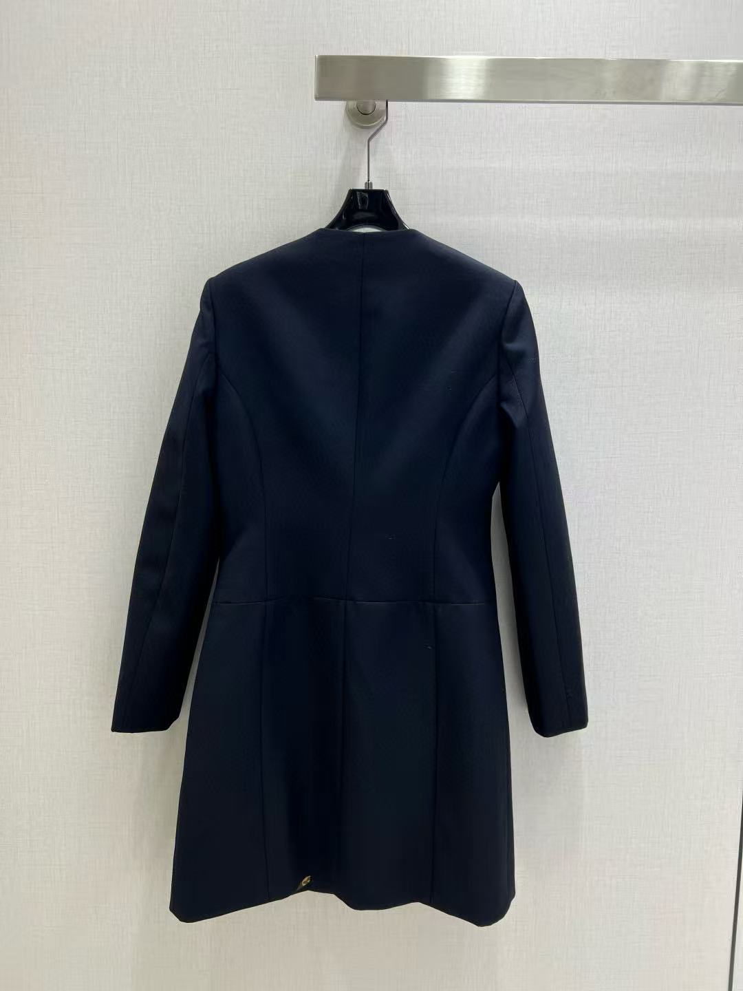 LVラウンドネックシンプルロングコート【50％割引+送料無料】