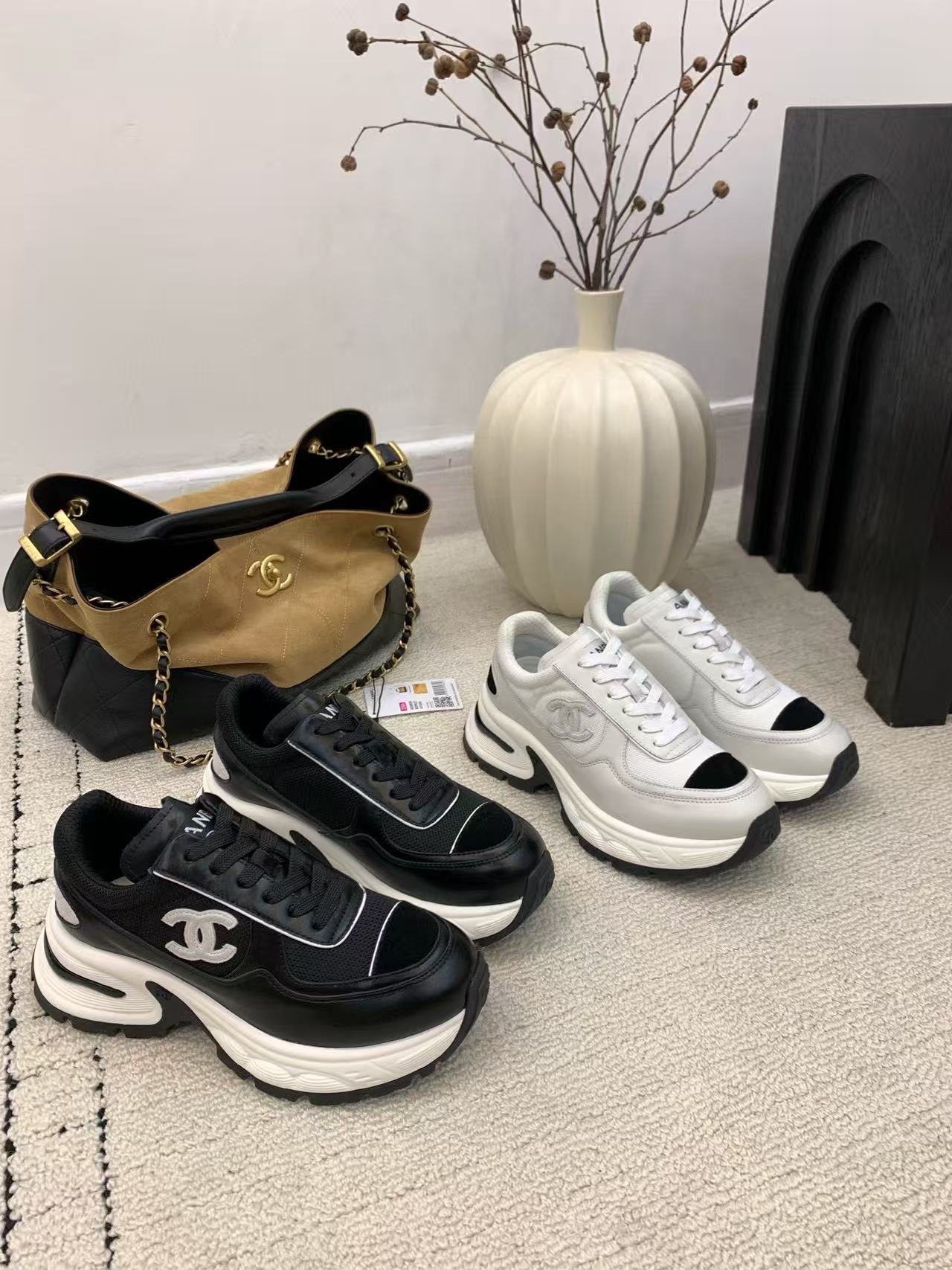 CHANE1 高品質ダブルCカジュアルシューズ【50％割引+送料無料】