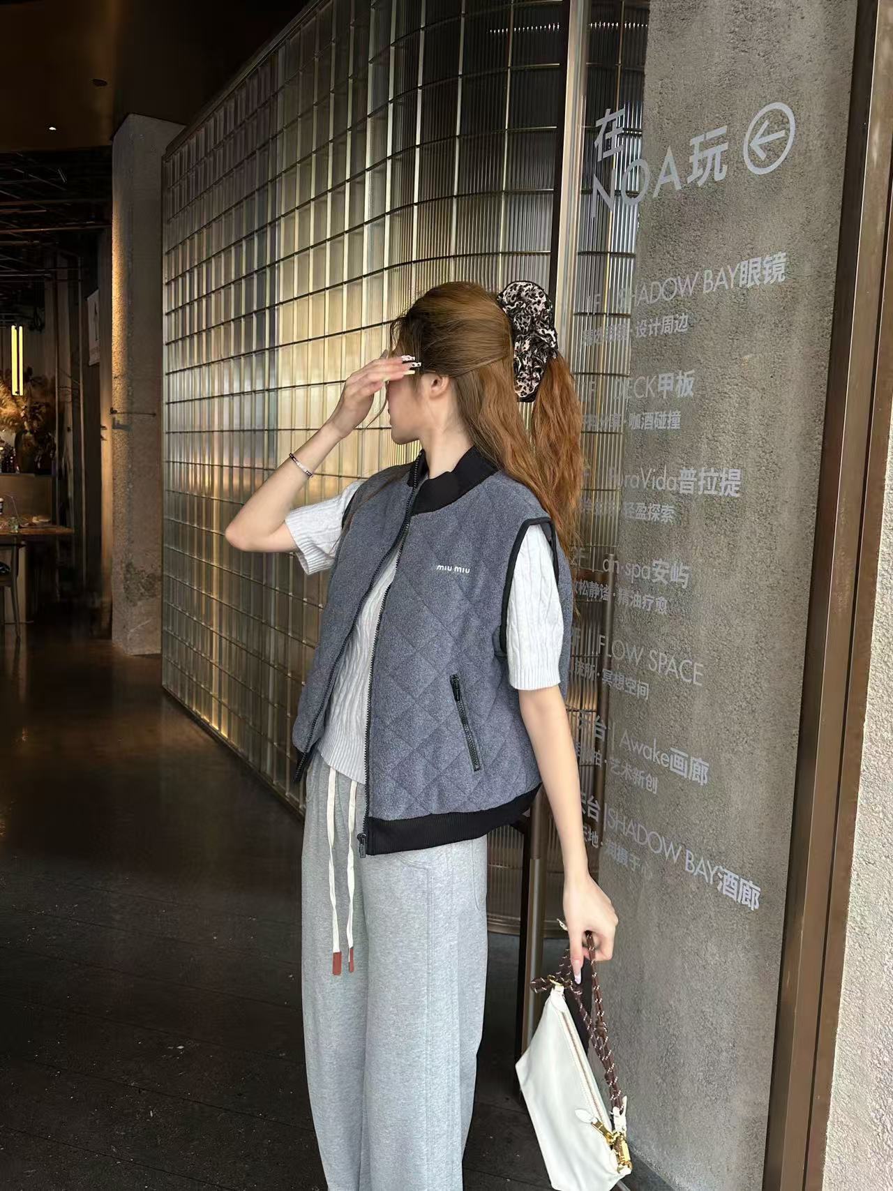 M1UM1U チェック柄ジッパーベスト【50％割引+送料無料】