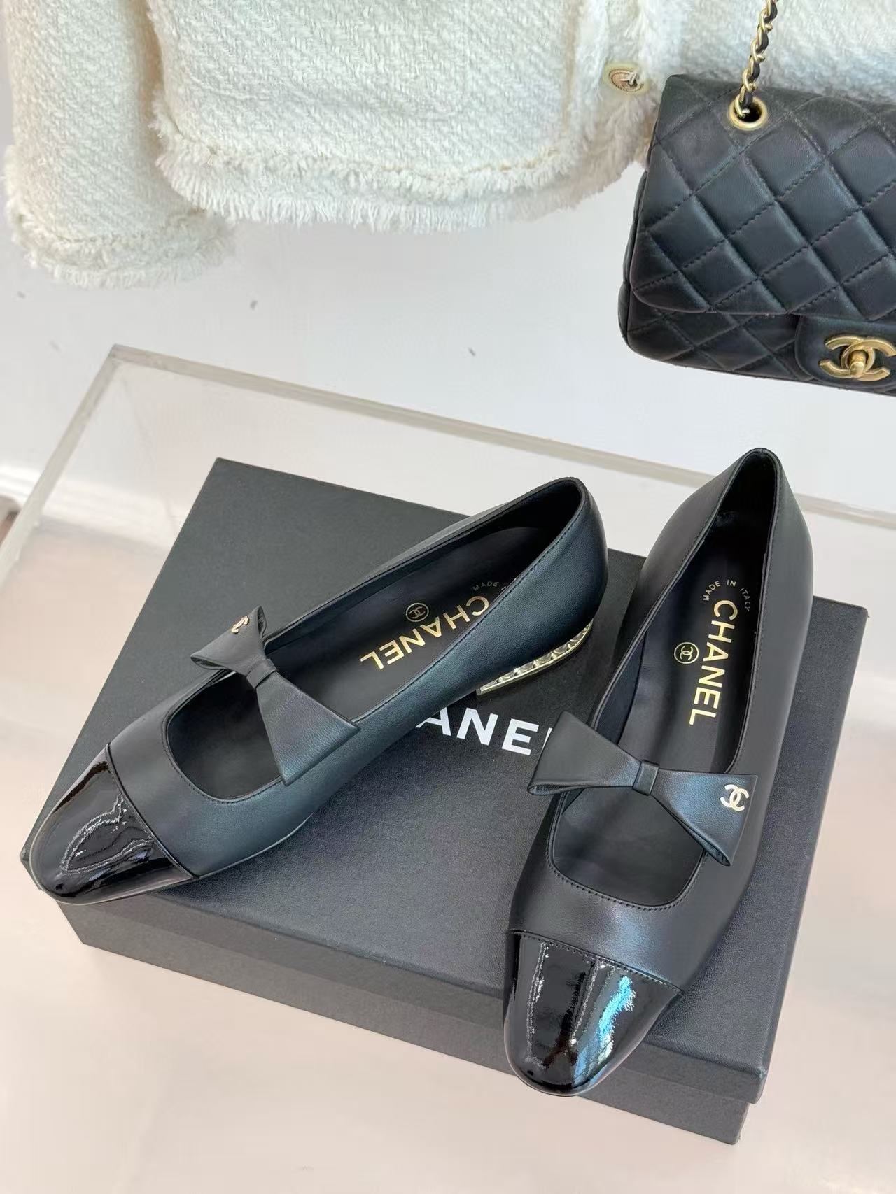 CHANE1 高品質カラーブロックフラットシューズ【50％割引+送料無料】