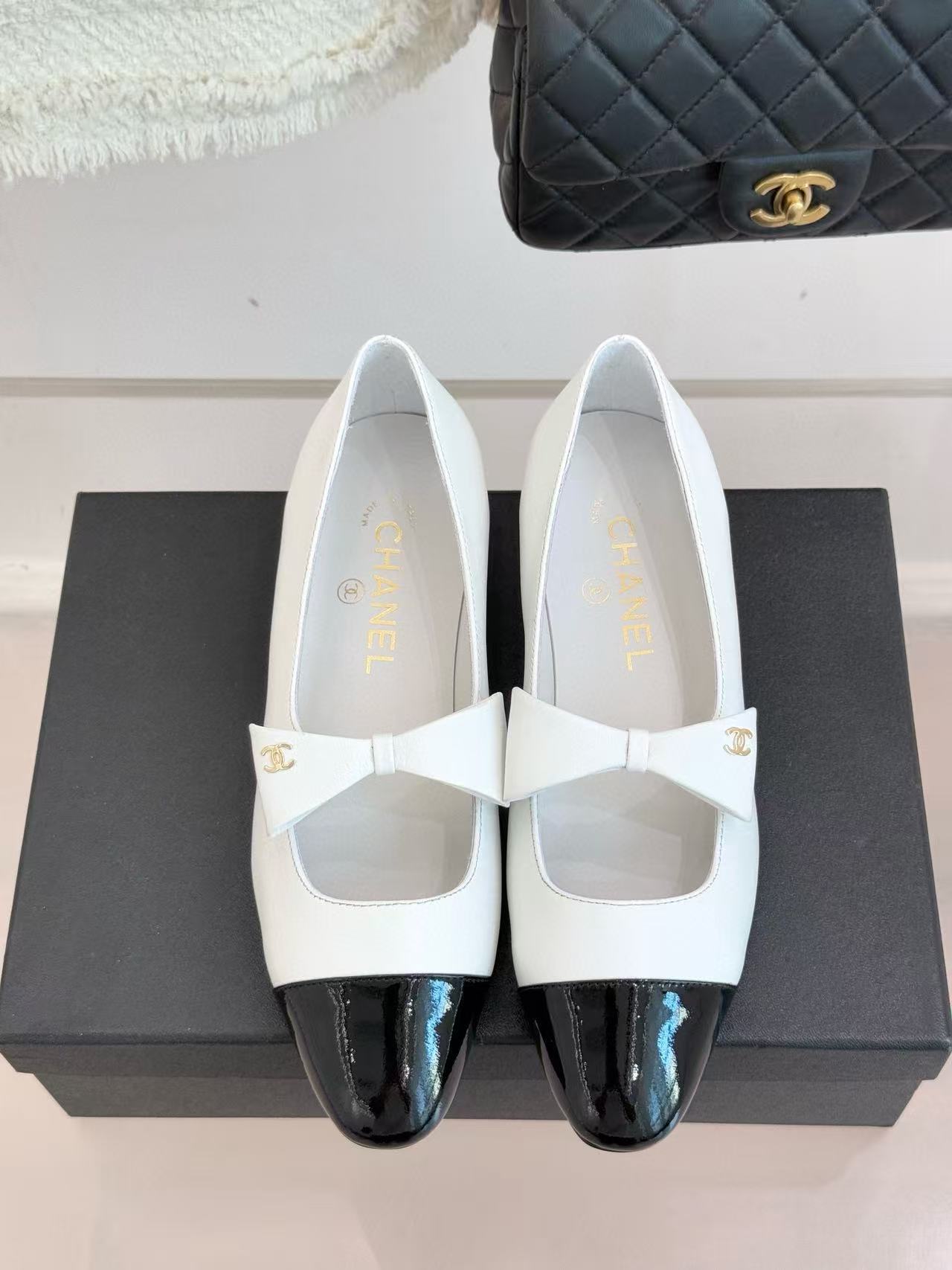 CHANE1 高品質カラーブロックフラットシューズ【50％割引+送料無料】