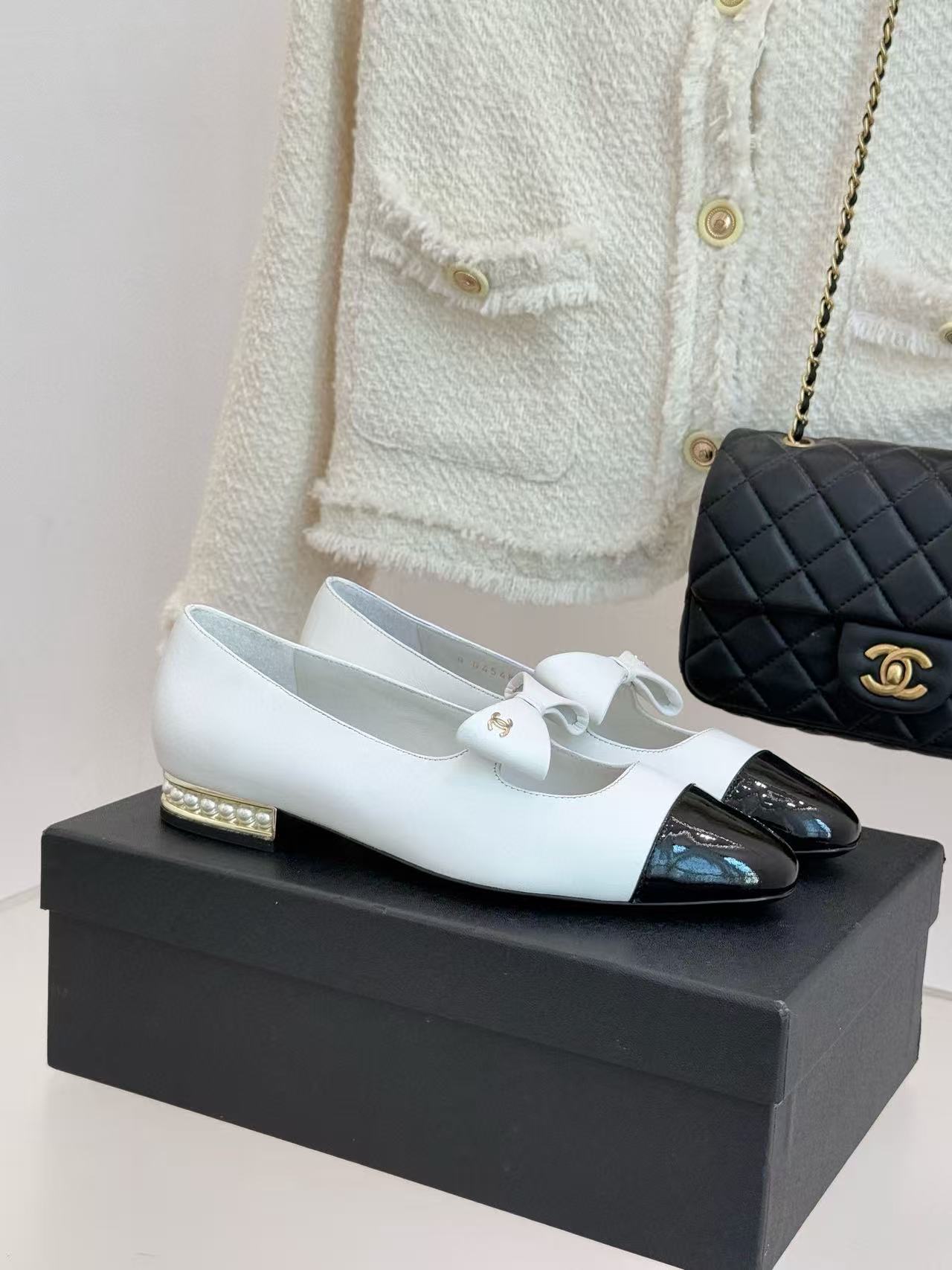 CHANE1 高品質カラーブロックフラットシューズ【50％割引+送料無料】