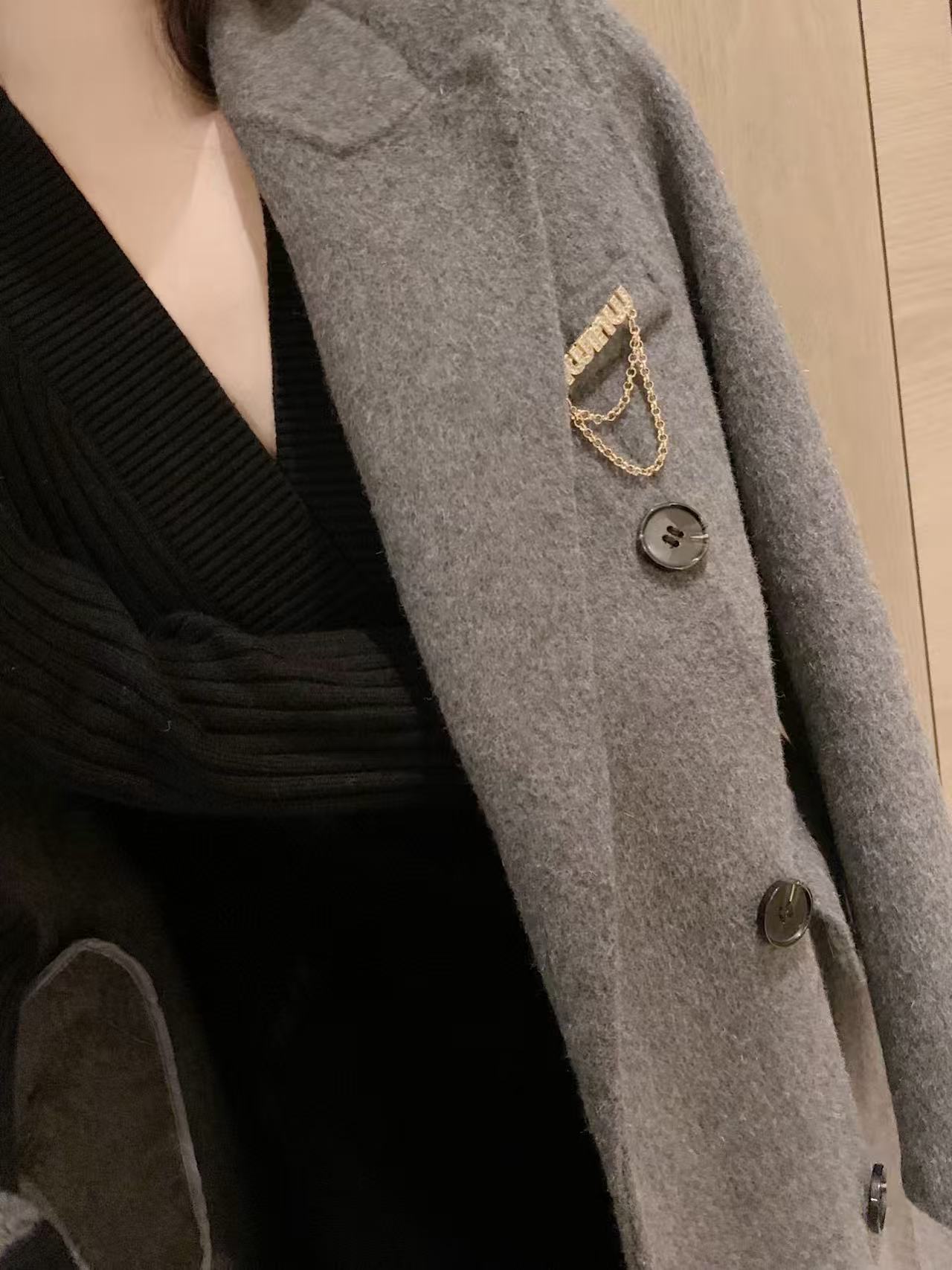 DI0R ブローチ カシミアコート【50％割引+送料無料】