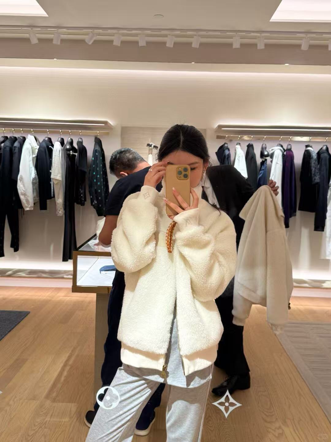 LVスタンドカラーベルベットジャケット【50％割引+送料無料】