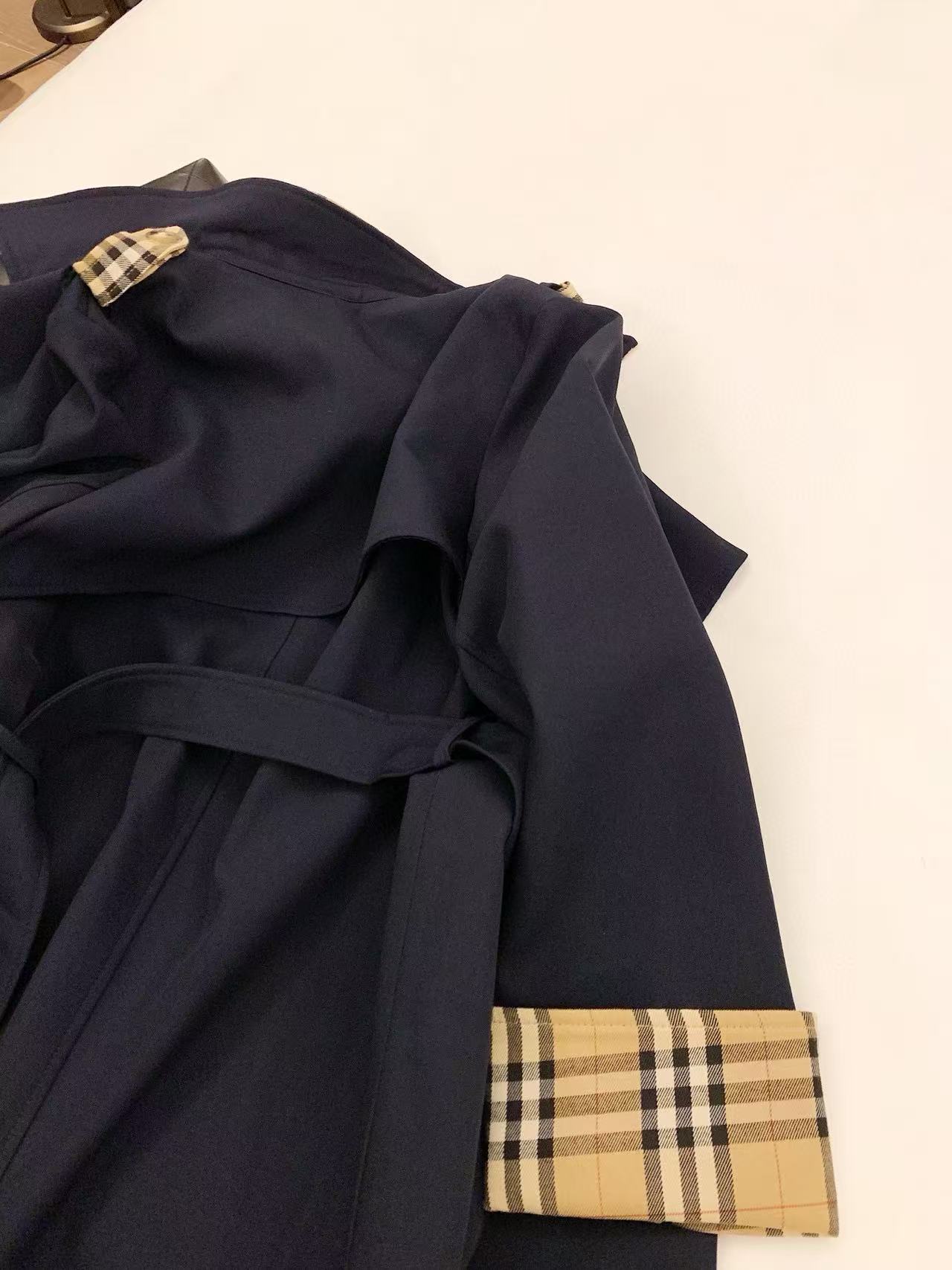 BUR8ERRY パッチワークチェックトレンチコート【50％割引+送料無料】