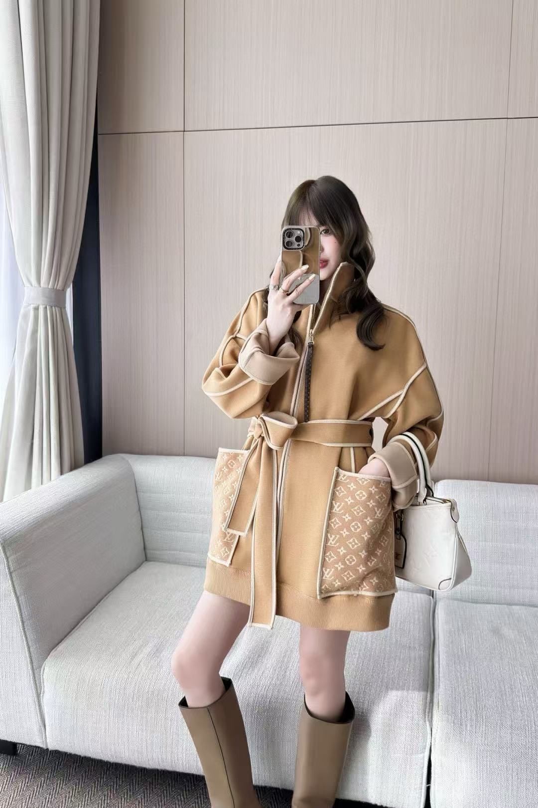 LV 2ポケット レースアップ ジャケット【50％割引+送料無料】