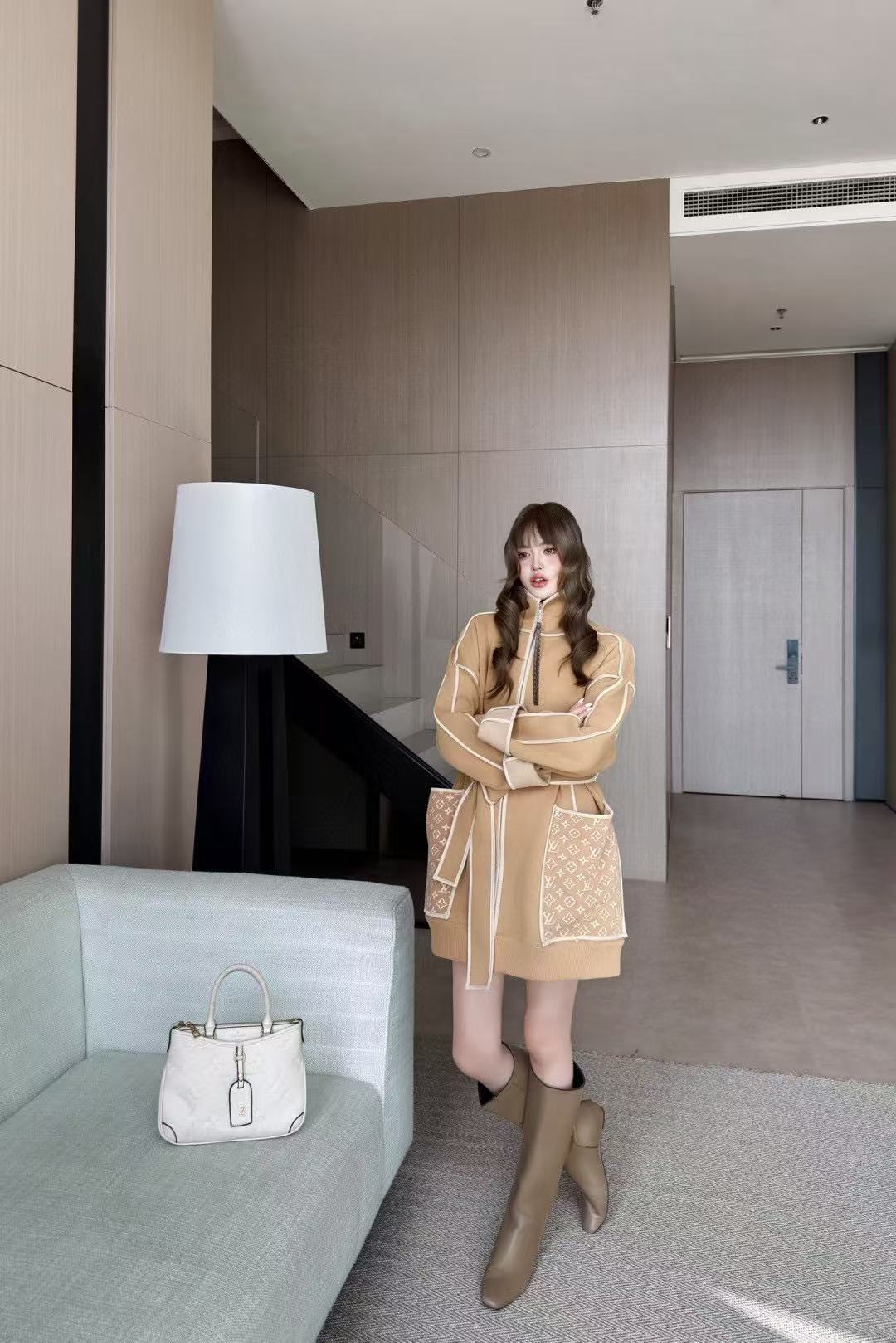 LV 2ポケット レースアップ ジャケット【50％割引+送料無料】