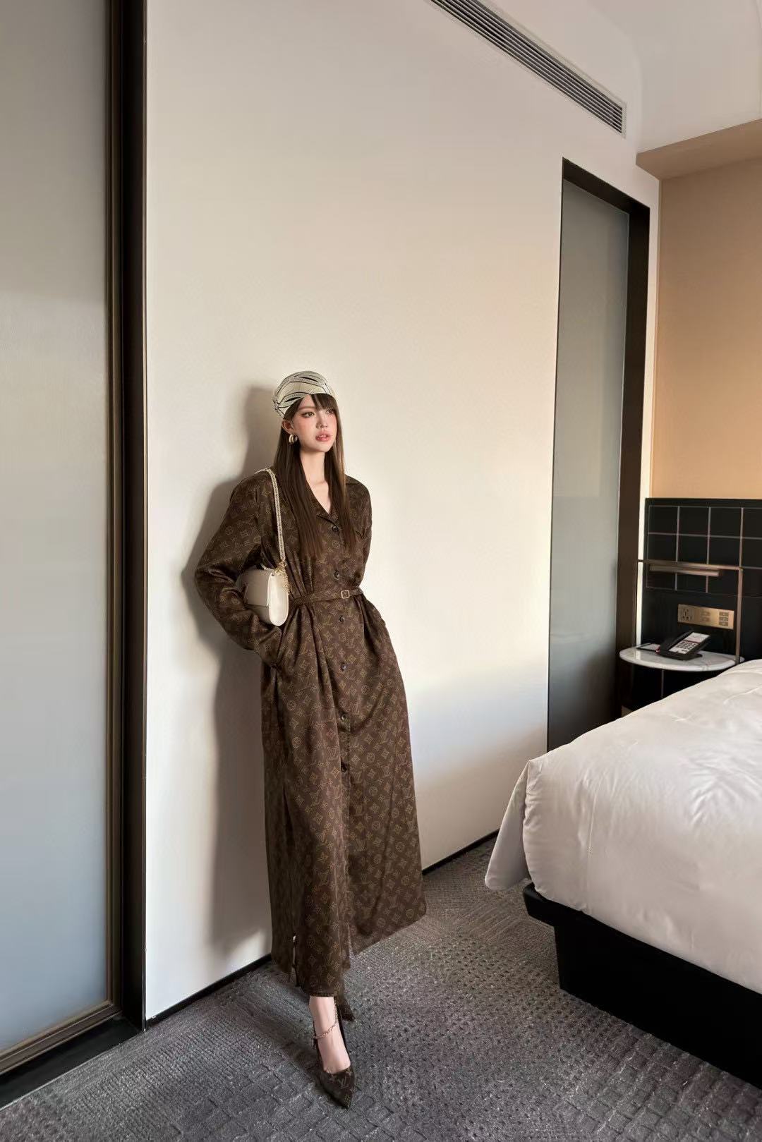 LVプリントファッションドレス【50％割引+送料無料】