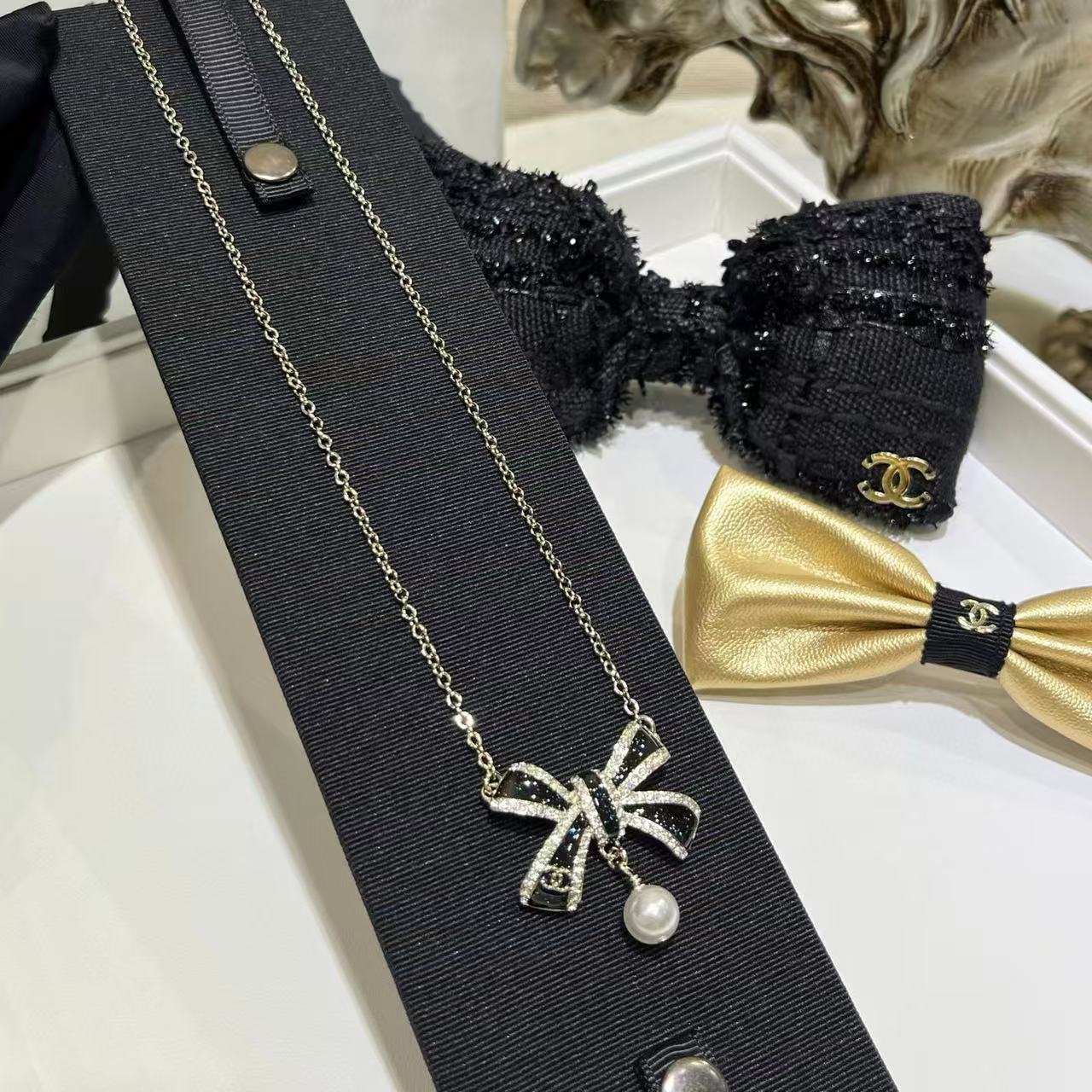 CHANE1 ボウパールネックレス【50％割引+送料無料】