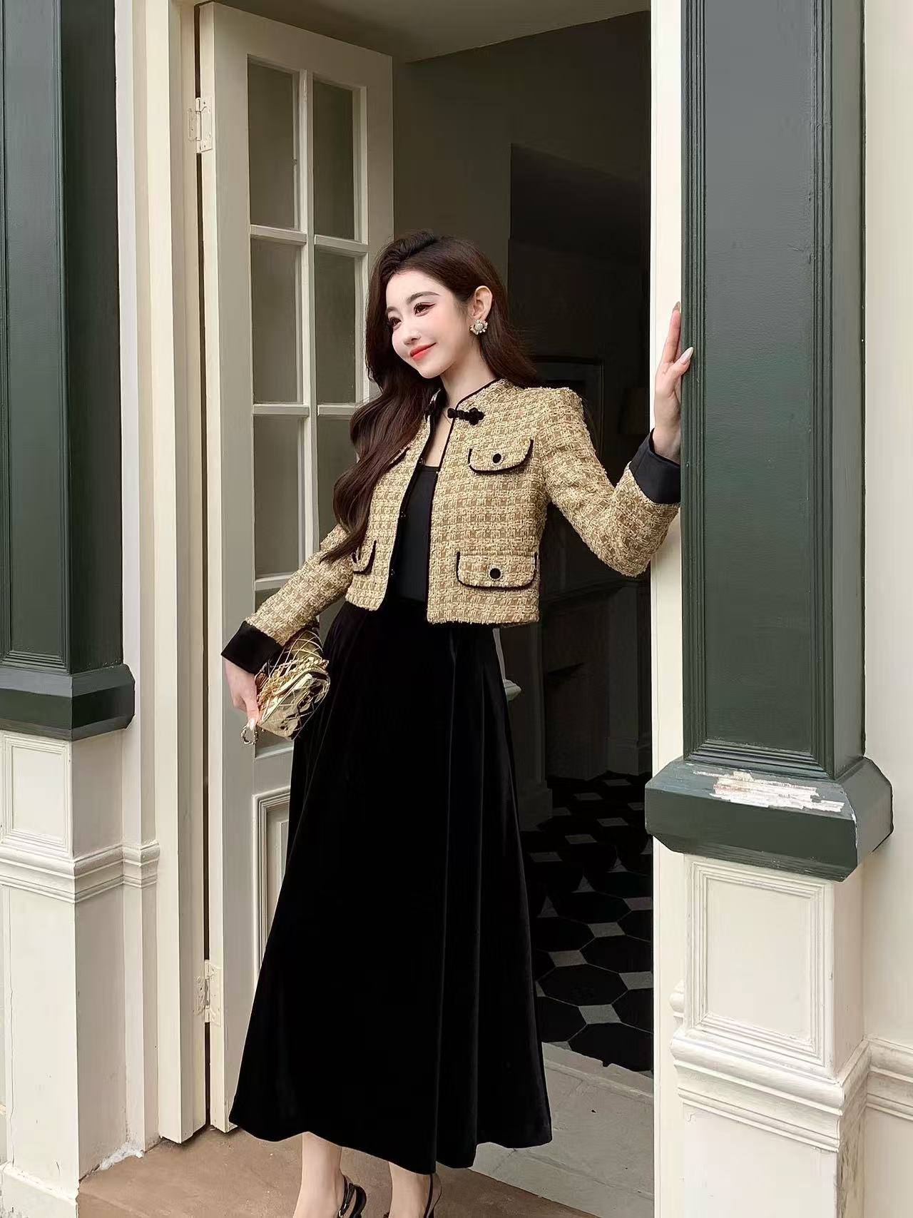 CHANE1高品質気質ジャケット+スカートツーピーススーツ【50％割引+送料無料】