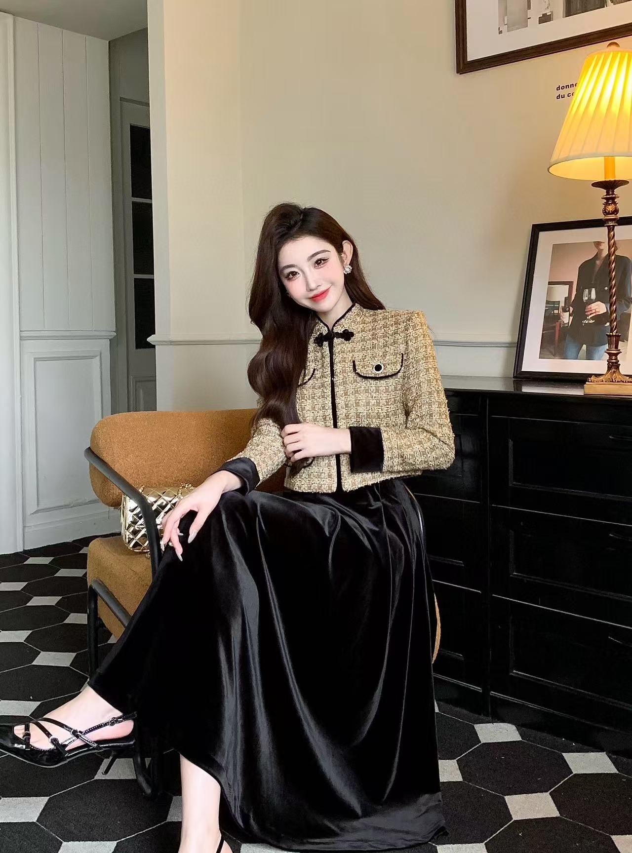 CHANE1高品質気質ジャケット+スカートツーピーススーツ【50％割引+送料無料】