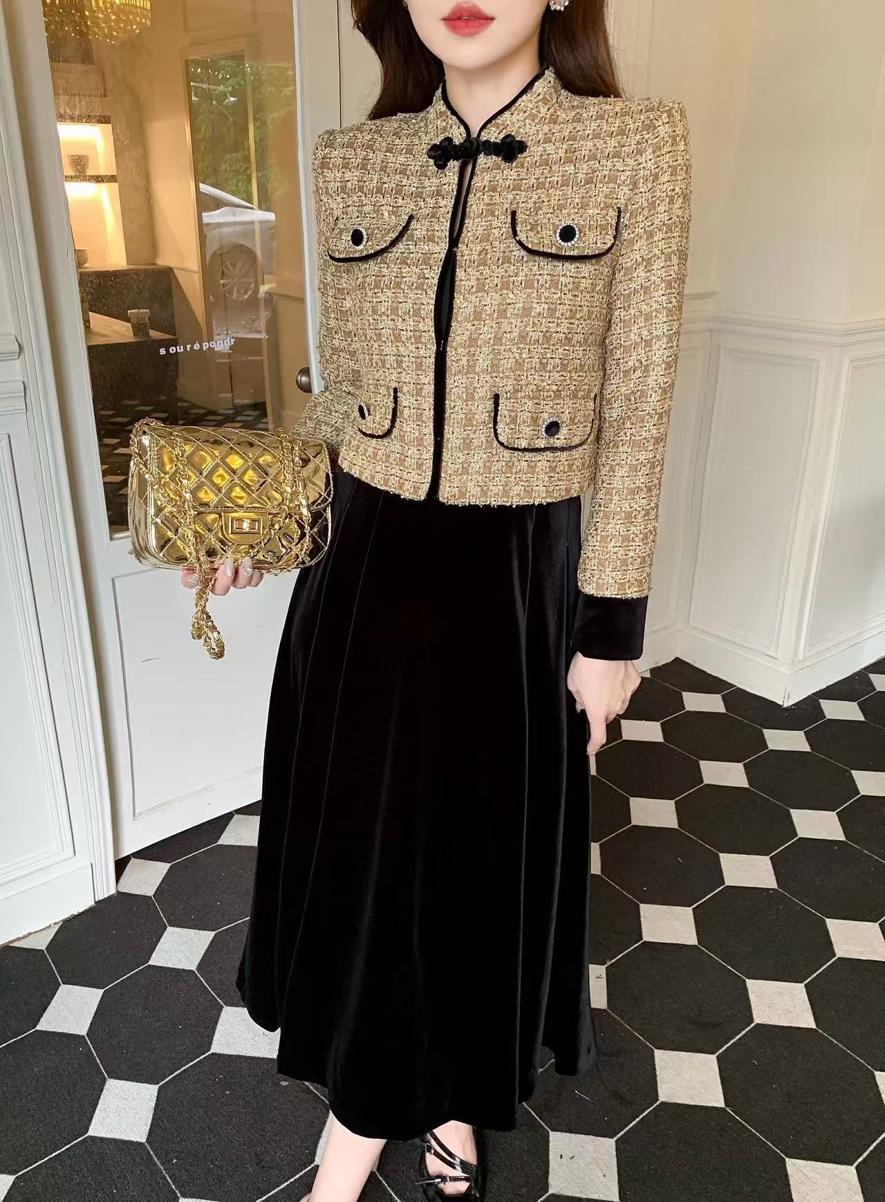 CHANE1高品質気質ジャケット+スカートツーピーススーツ【50％割引+送料無料】