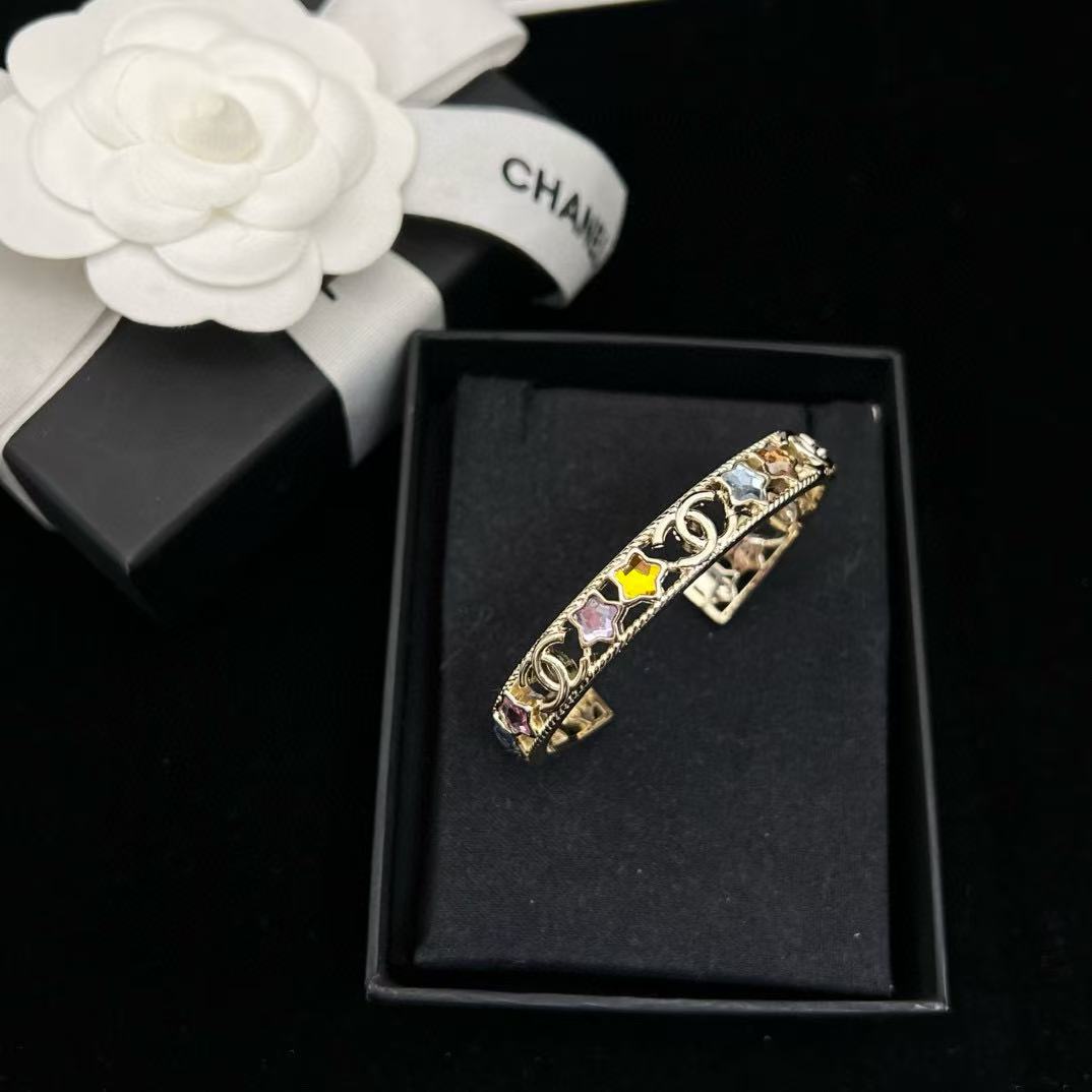 CHANE1 ダブルC 五芒星ブレスレット【50％割引+送料無料】