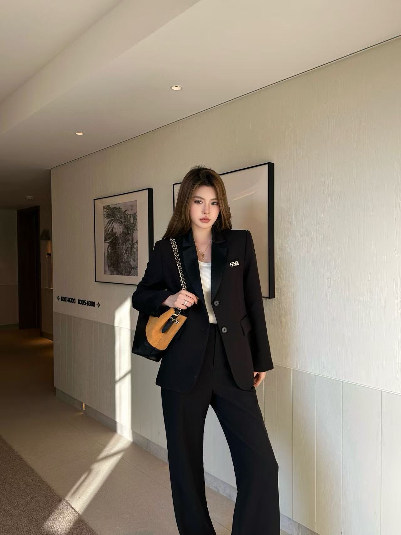 FEND1 高品質ジャケット+パンツ ツーピースセット【50％割引+送料無料】