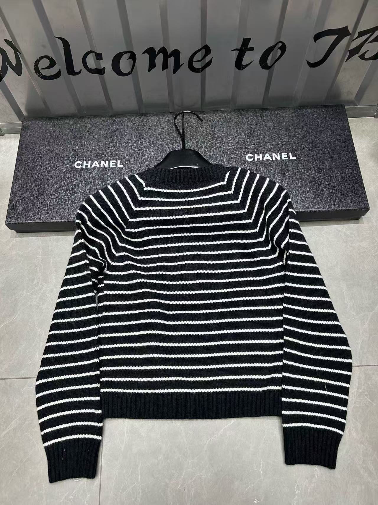 DI0R ストライプレタリングセーター【50％割引+送料無料】