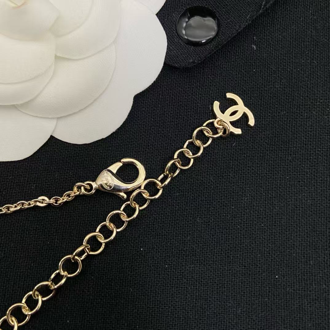 CHANE1 ダブルCパールネックレス【50％割引+送料無料】