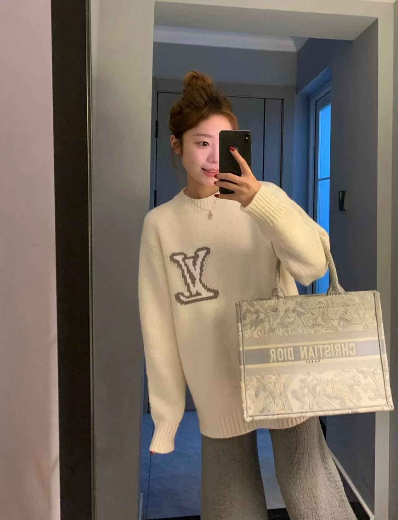 LV四つ葉のクローバールーズセーター【50％割引+送料無料】