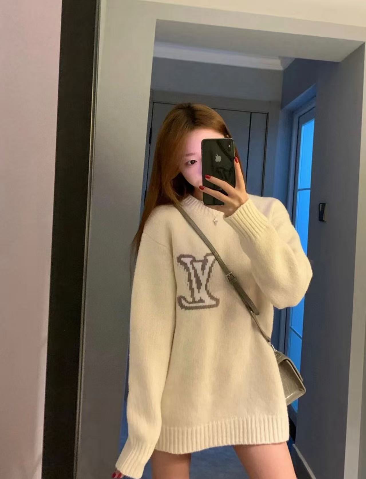 LV四つ葉のクローバールーズセーター【50％割引+送料無料】