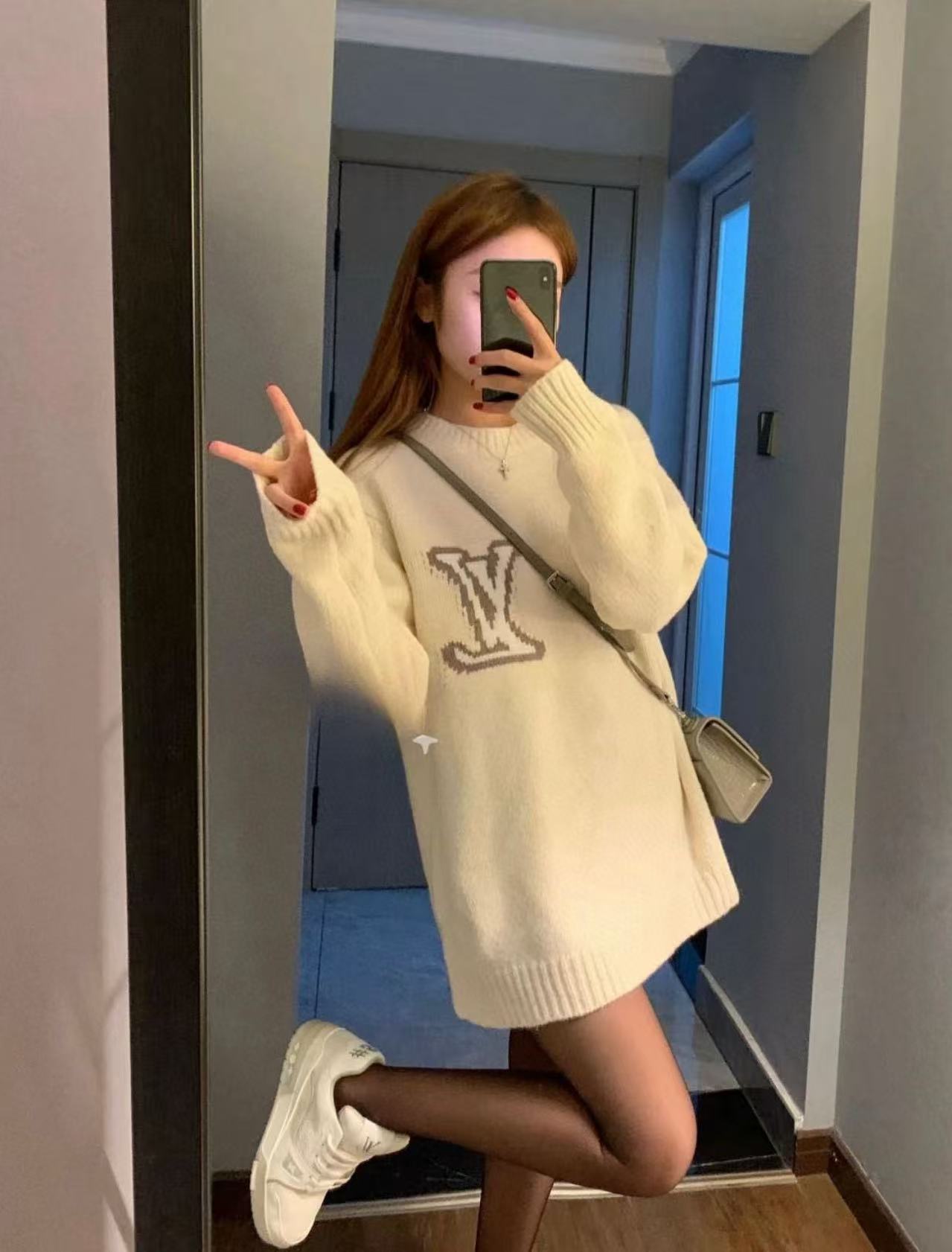 LV四つ葉のクローバールーズセーター【50％割引+送料無料】