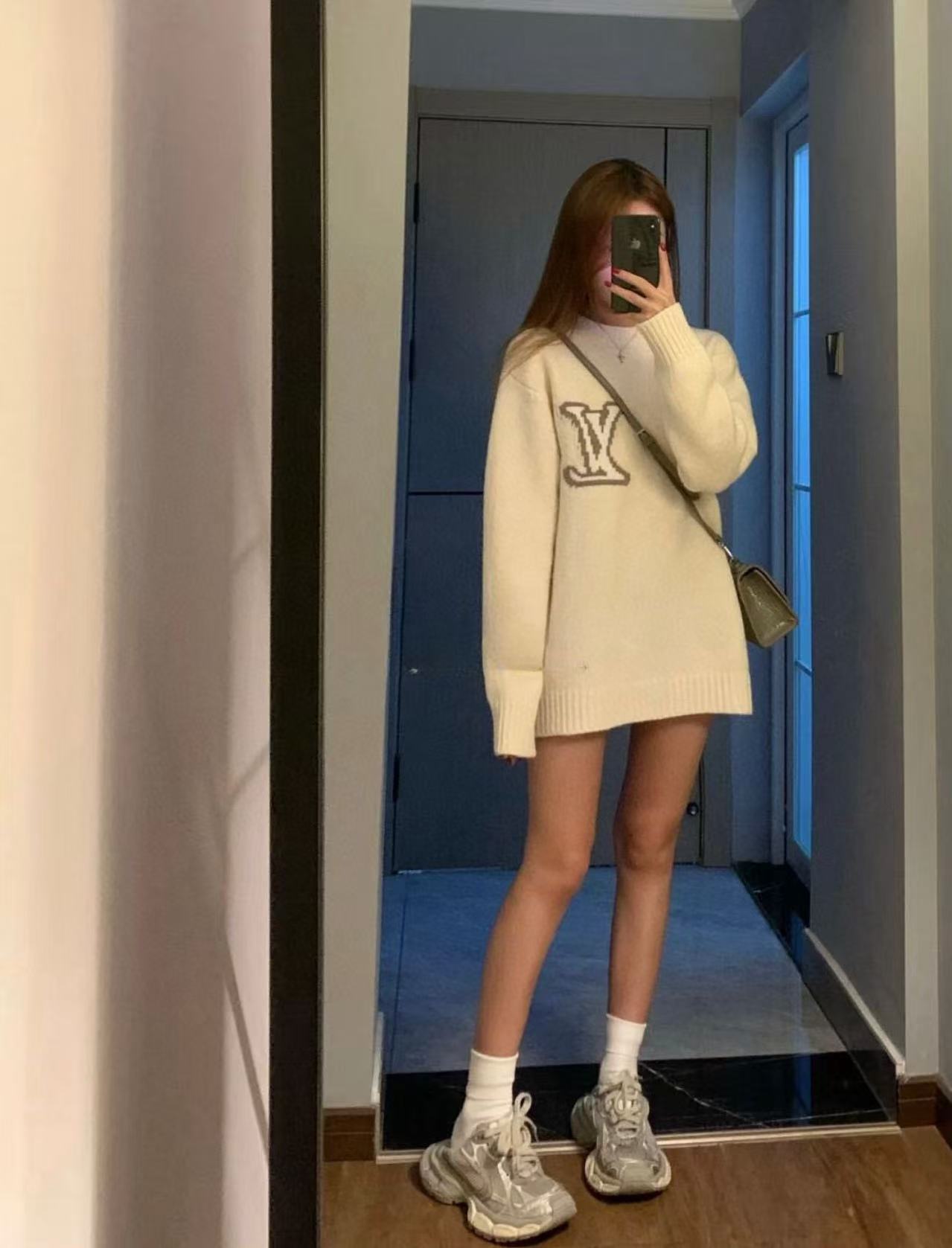 LV四つ葉のクローバールーズセーター【50％割引+送料無料】