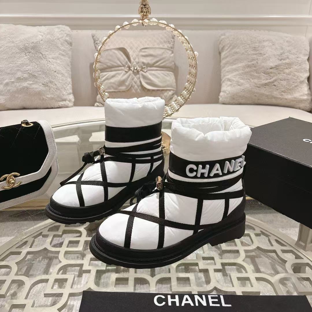 CHANE1 高品質チェック柄スノーブーツ【50％割引+送料無料】