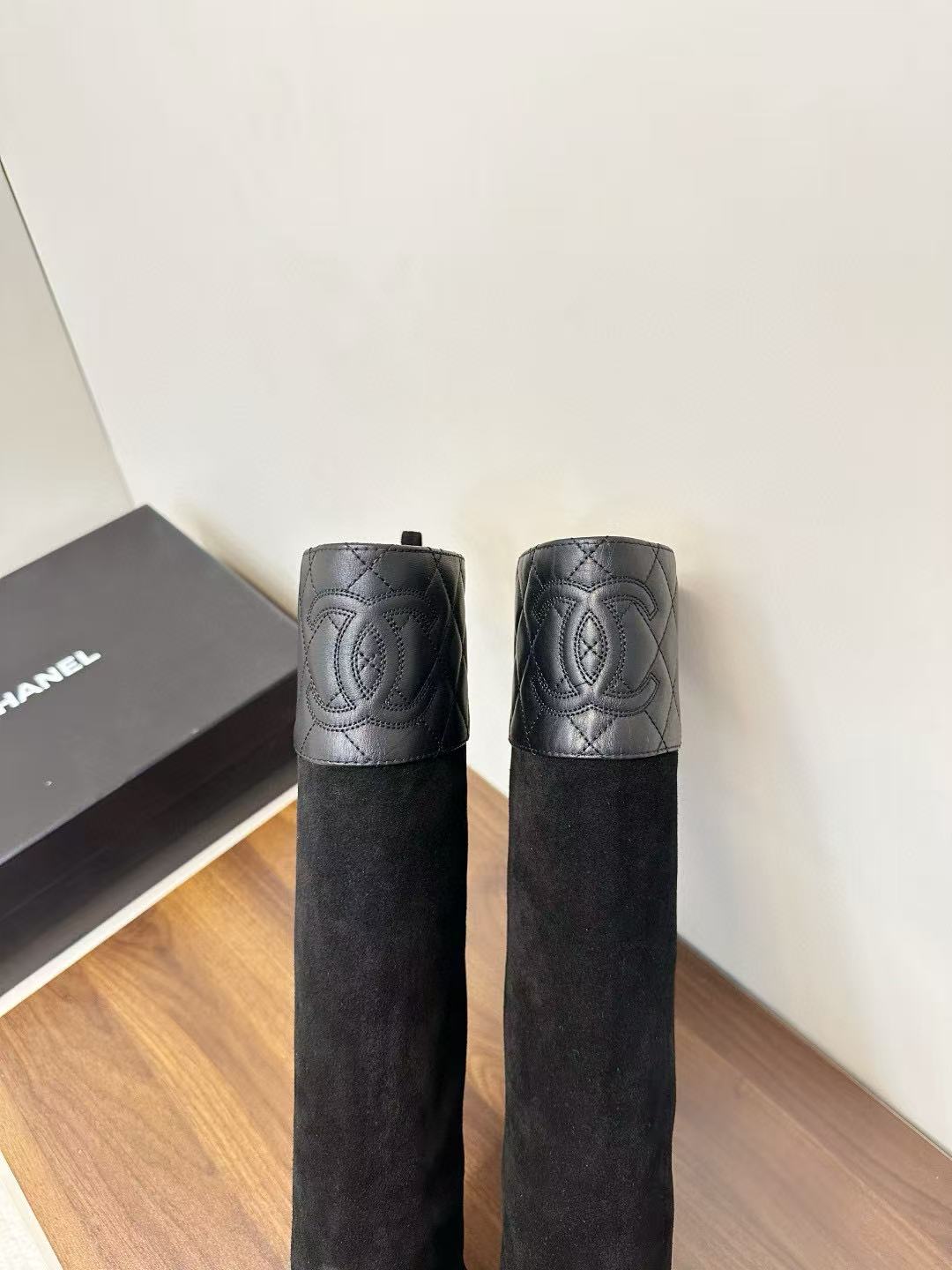 CHANE1 高品質ダブルCハイブーツ【50％割引+送料無料】