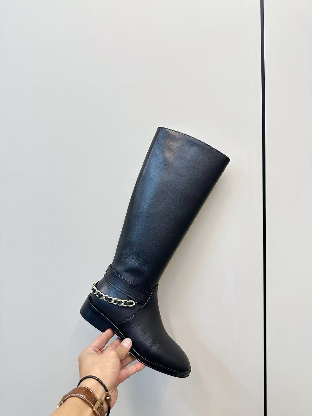 CHANE1 高品質ダブルCチェーンハイブーツ【50％割引+送料無料】