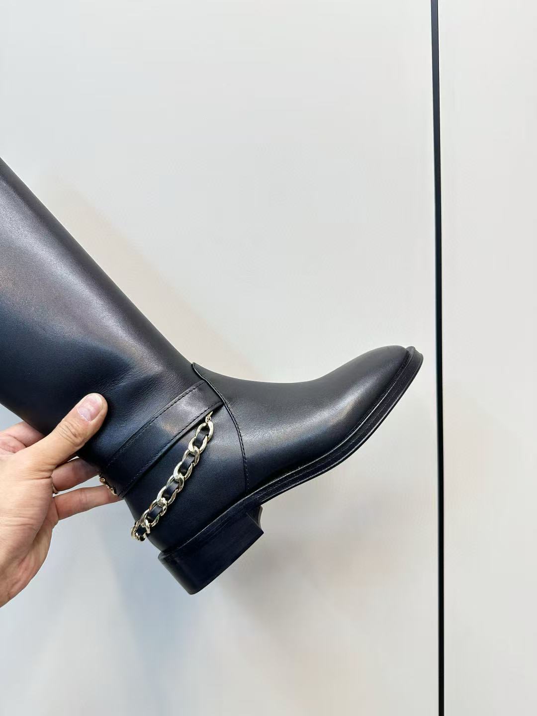 CHANE1 高品質ダブルCチェーンハイブーツ【50％割引+送料無料】