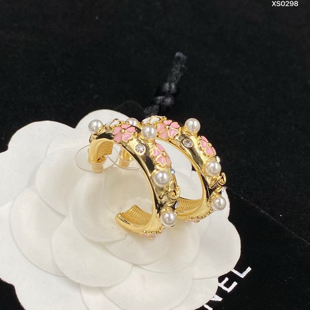 CHANE1 パールフラワーイヤリング【50％割引+送料無料】