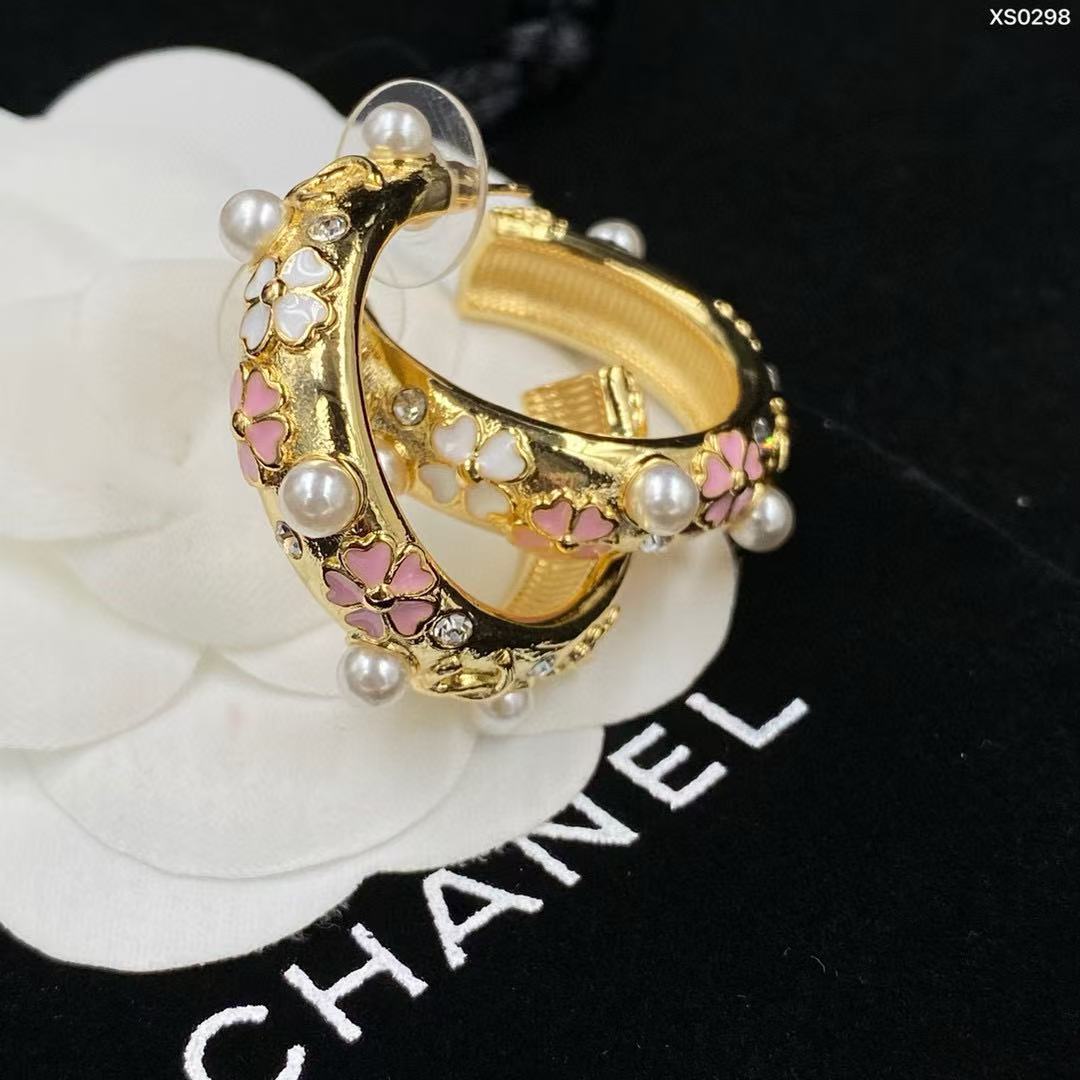 CHANE1 パールフラワーイヤリング【50％割引+送料無料】